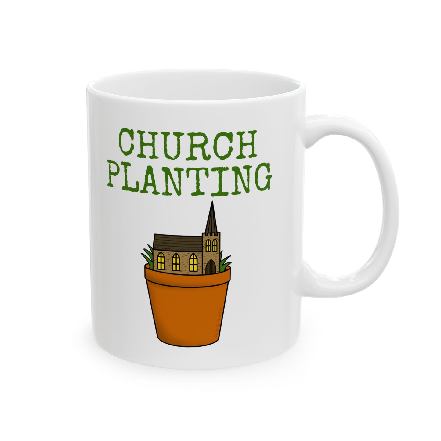 Church Planting Mug - Gift For Pastor - Funny Church Mug - Christian Gardening Gift (USA)
