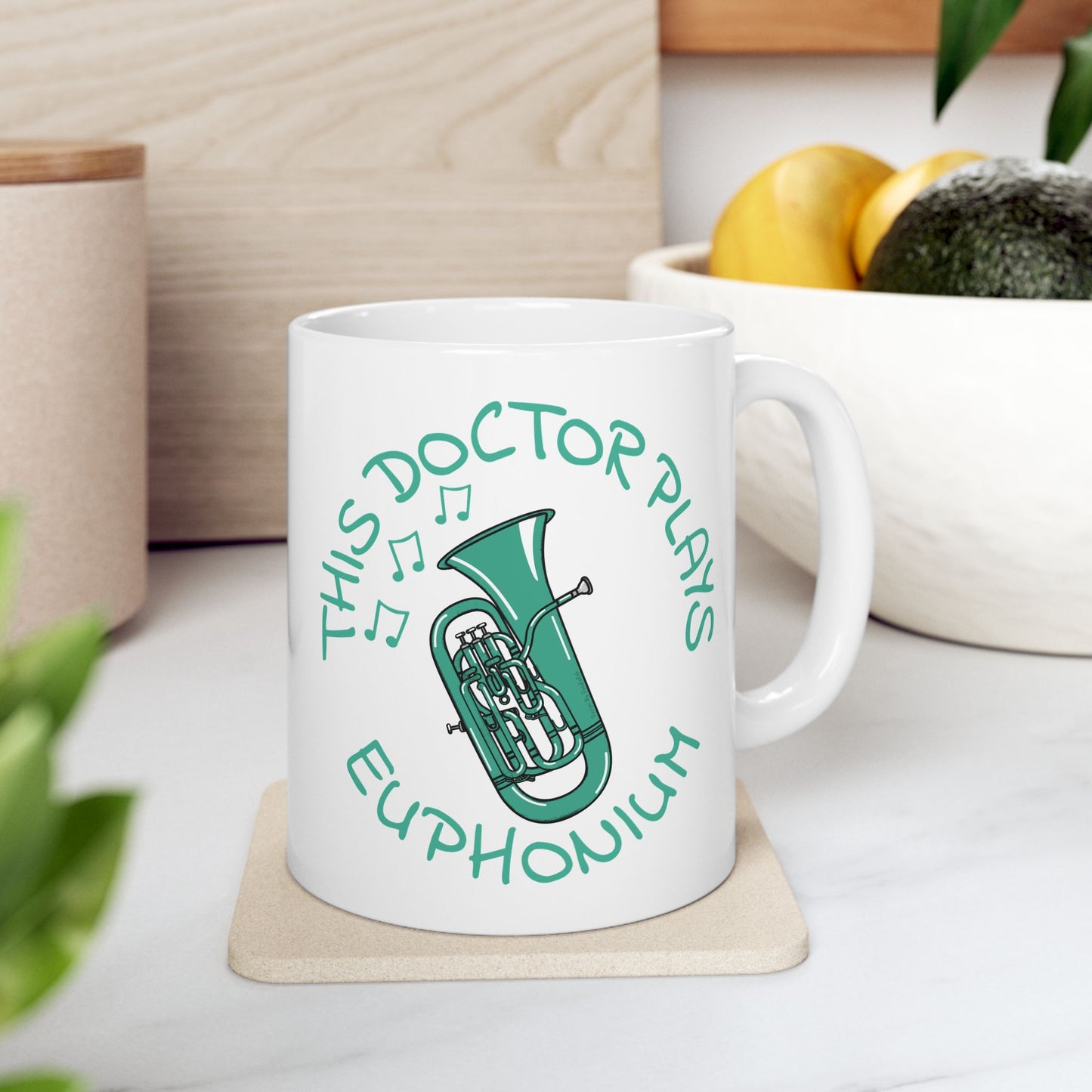 Doctor Euphonium Mug - This Doctor Plays Euphonium - Brass Musician Gift For Doctor (USA)