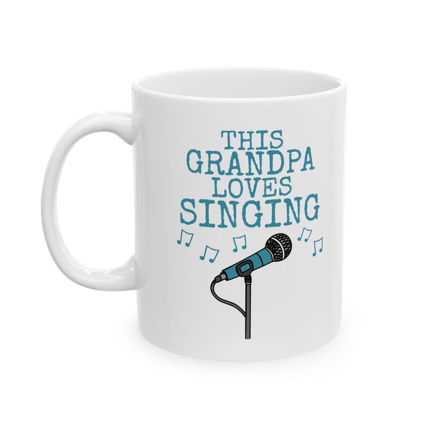 Grandpa Singer Mug - This Grandpa Loves To Sing - Father's Day Musician Gift (USA)