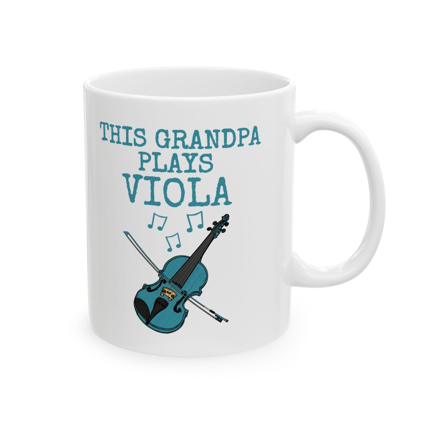 Grandpa Viola Mug - This Grandpa Plays Viola - Violist Mug - String Musician Gift For Grandpa (USA)