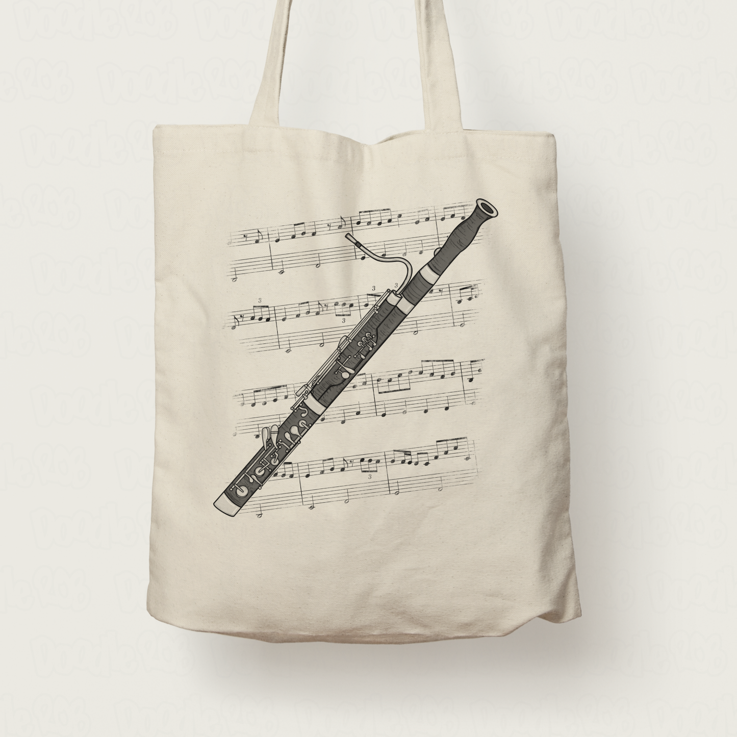 Bassoon Tote Bag - Gift For Bassoonist - Woodwind Musician Gift (USA)