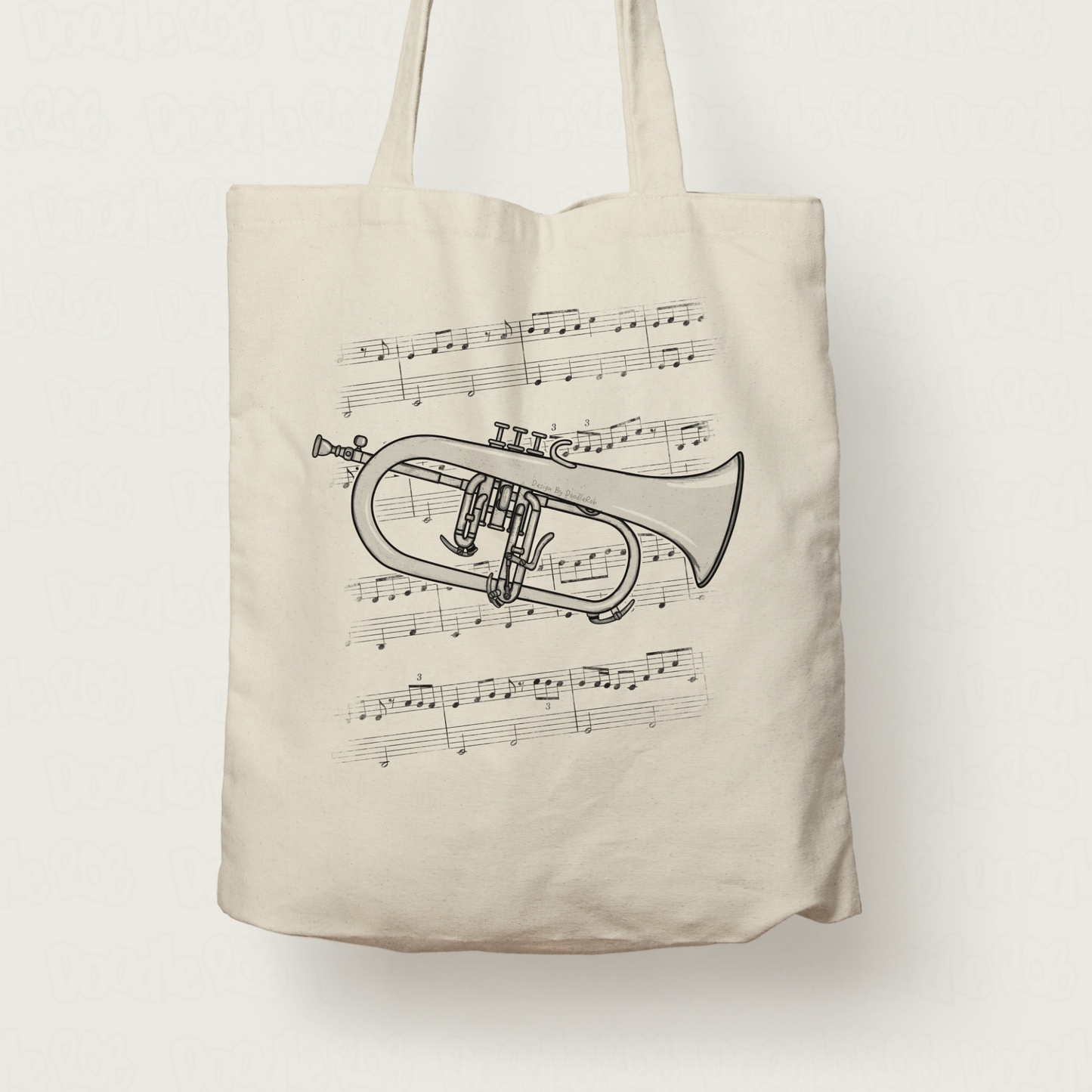 Flugelhorn Tote Bag - Gift For Horn Player - Brass Musician Gift (USA)
