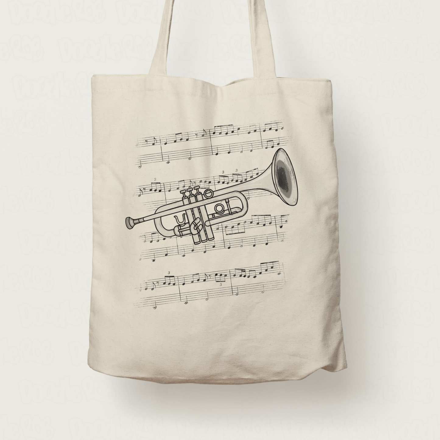 Trumpet Tote Bag - Gift For Trumpeter - Brass Musician Gift (USA)