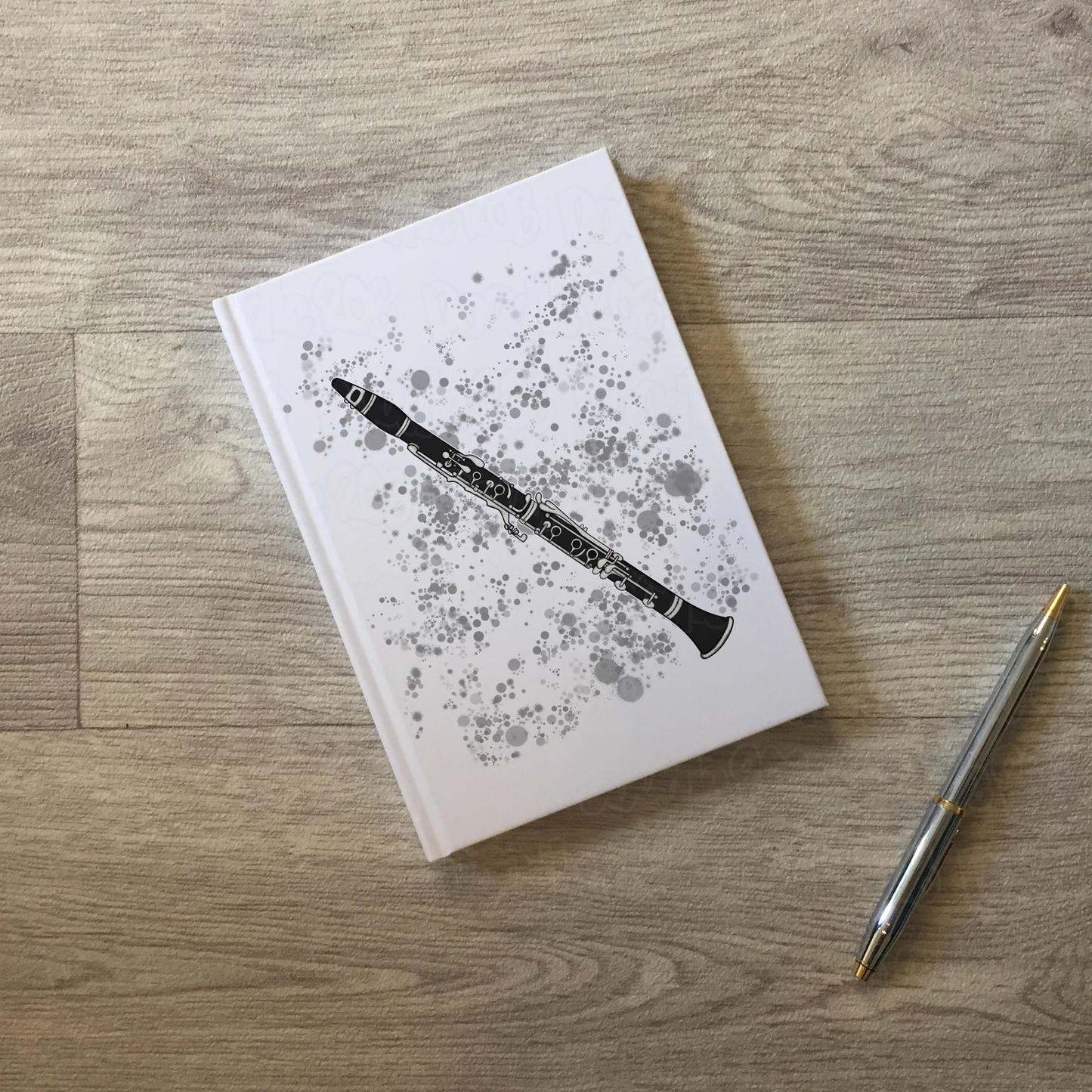 Clarinet Lined Journal (Paint Splatter) - Clarinetist Notebook - Woodwind Musician Gift (USA)