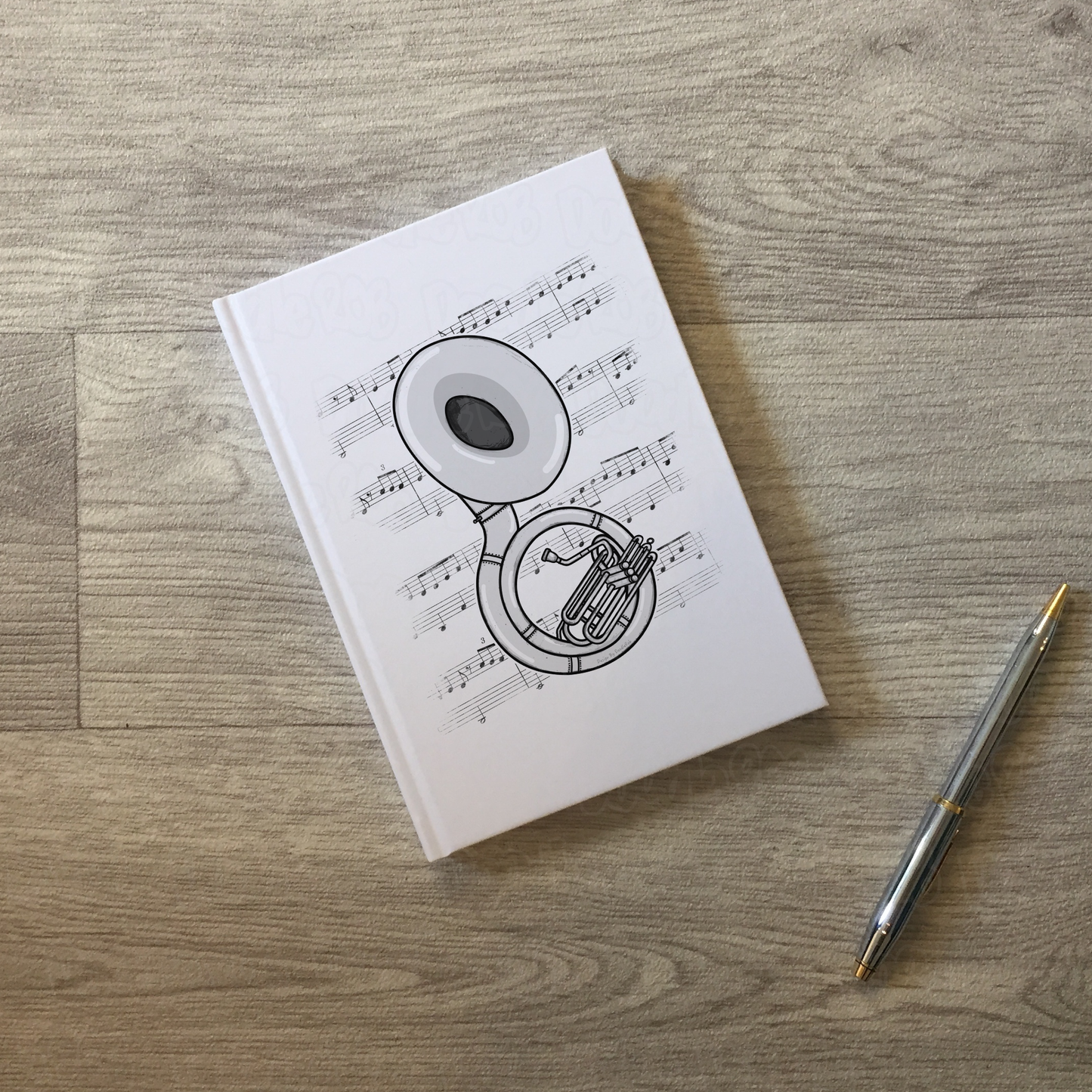 Sousaphone Lined Journal - Sousaphonist Notebook - Brass Musician Gift (USA)