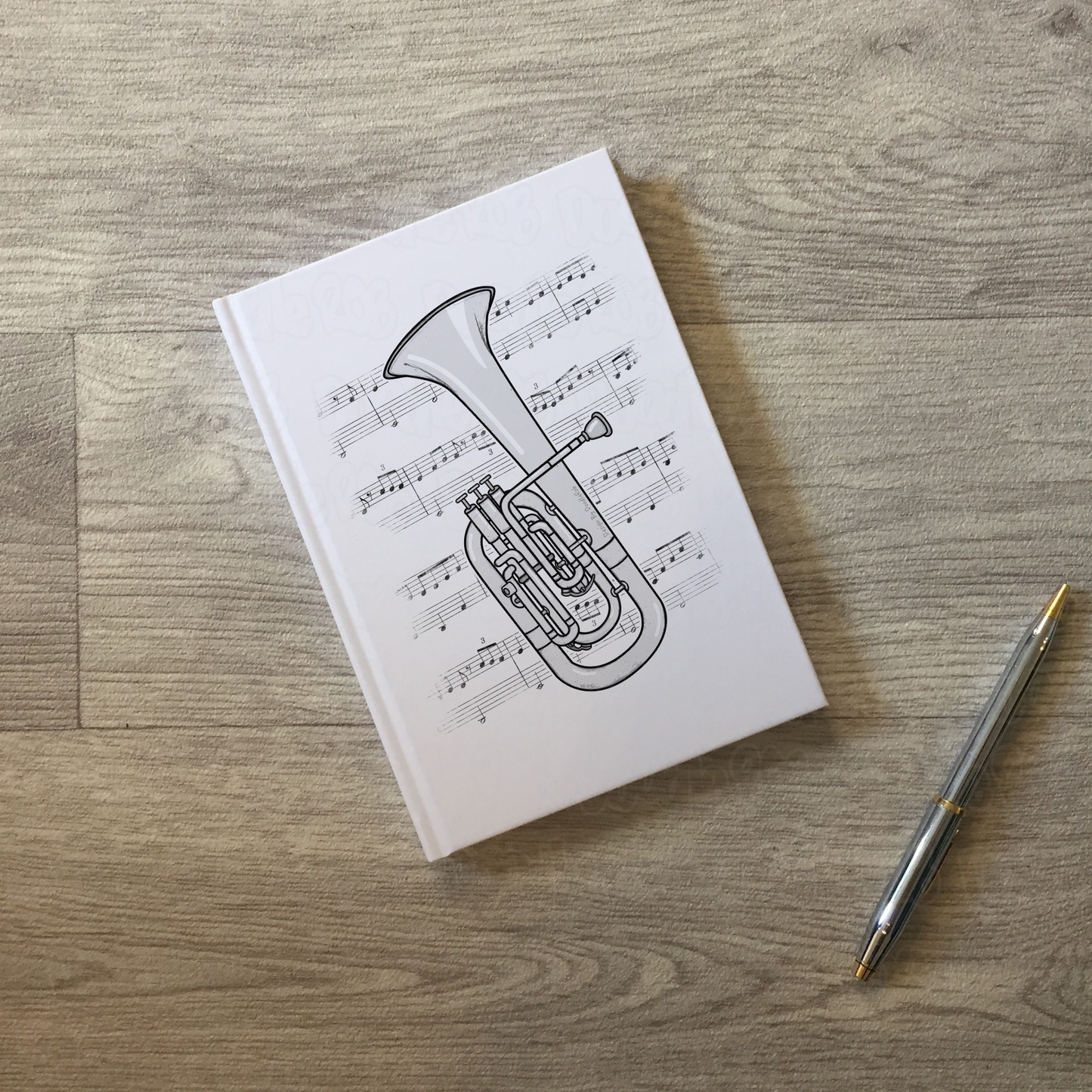 Tenor Horn Lined Journal - Horn Player Notebook - Brass Musician Gift (USA)