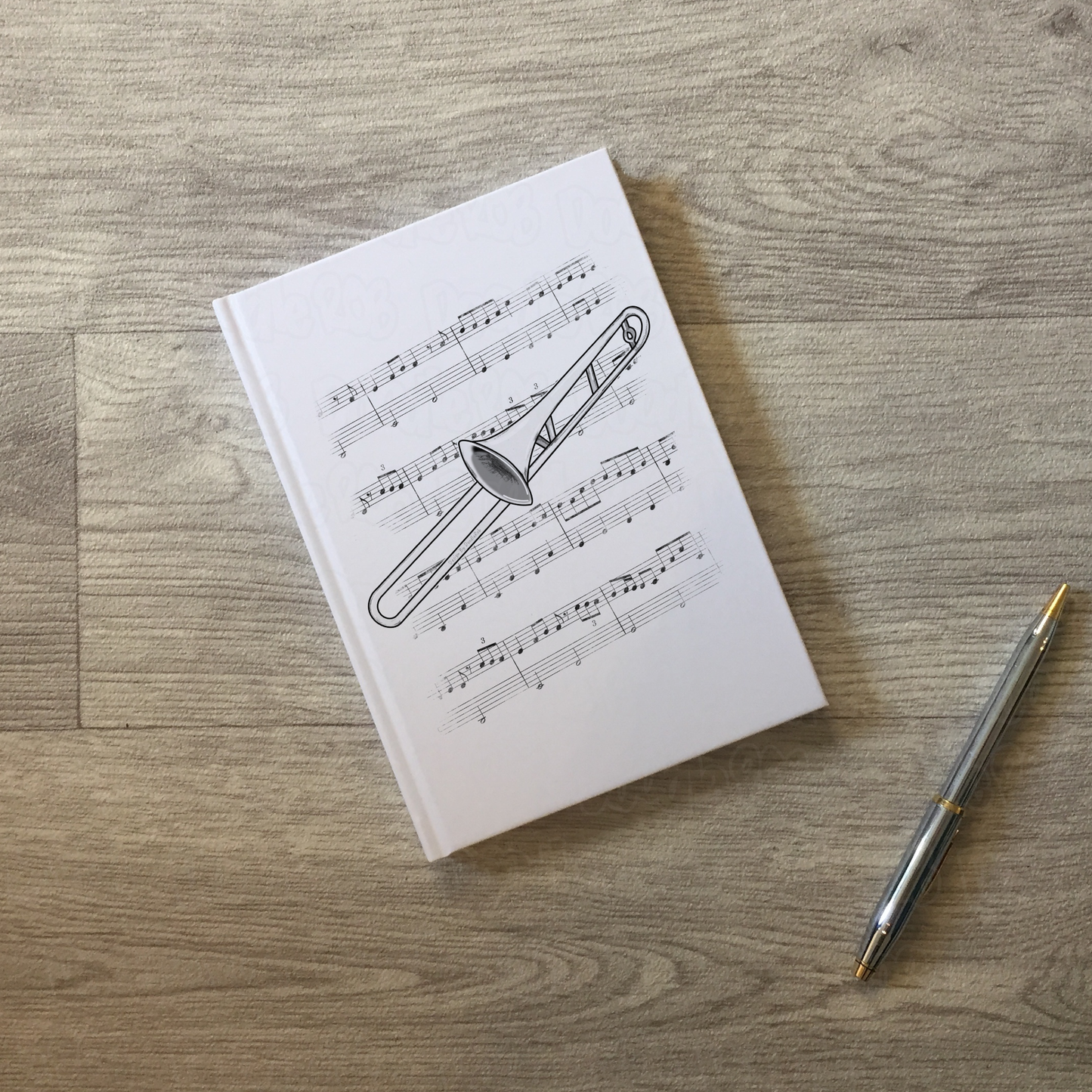 Trombone Lined Journal - Trombonist Notebook - Brass Musician Gift (USA)