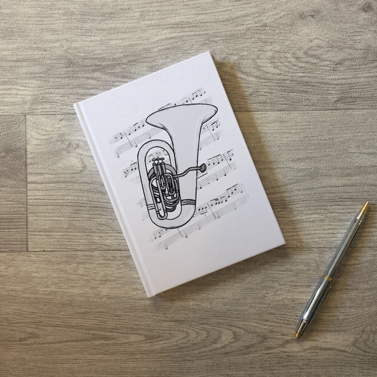 Tuba Lined Journal - Tubaist Notebook - Brass Musician Gift (USA)