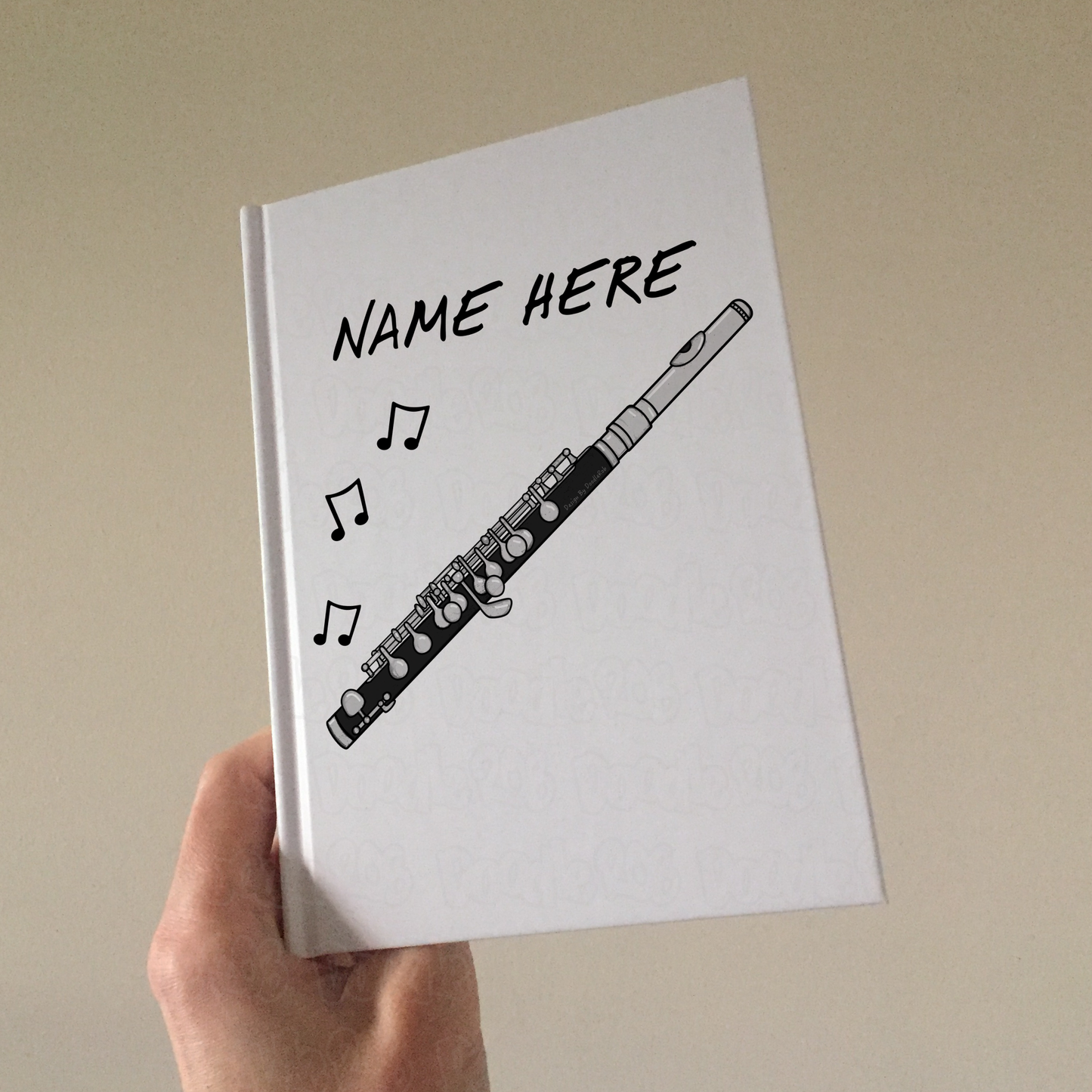 Piccolo Personalised Journal - Piccoloist Notebook - Woodwind Musician Gift