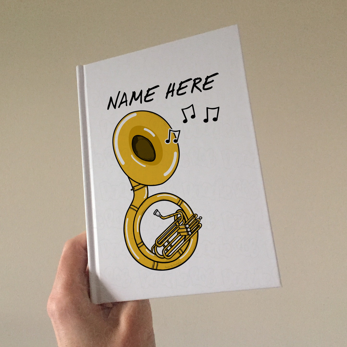 Sousaphone Personalised Journal - Sousaphonist Custom Notebook - Brass Musician Gift