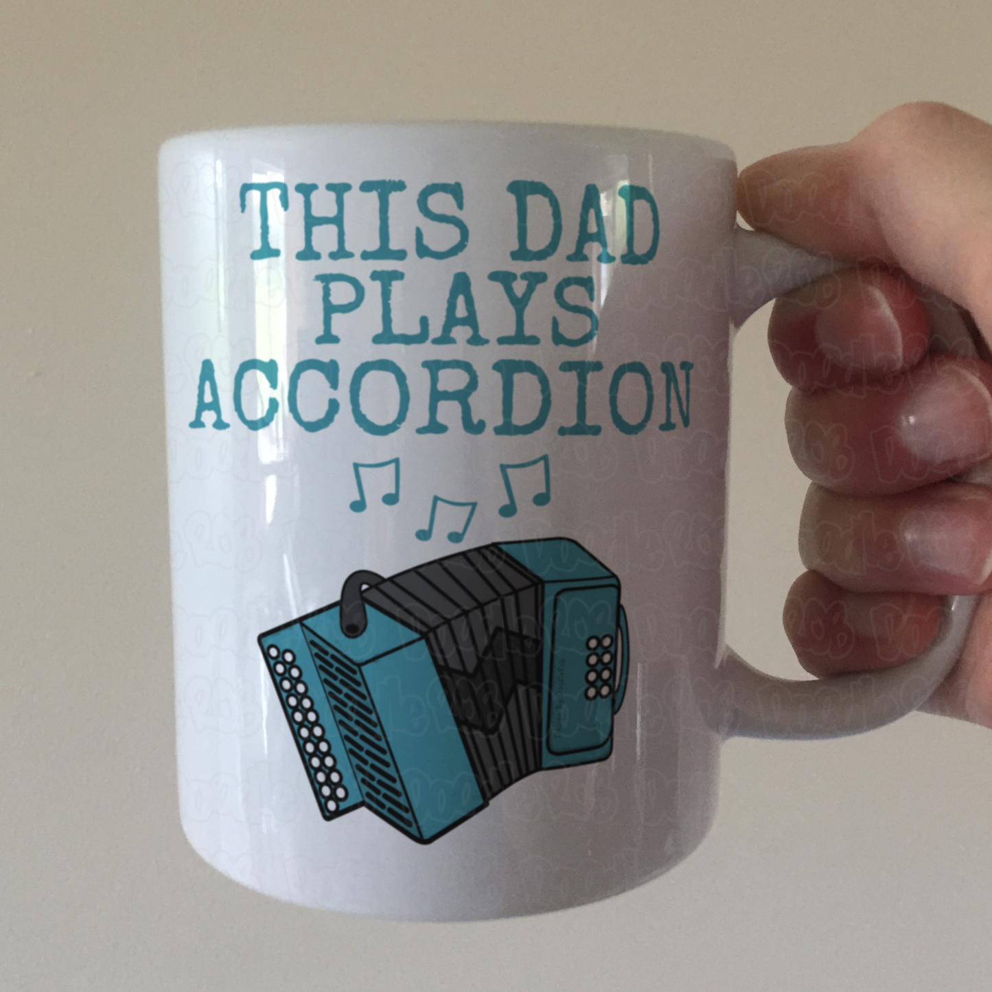 Accordion Father's Day Mug - This Dad Plays Accordion - Accordionist Musician Gift