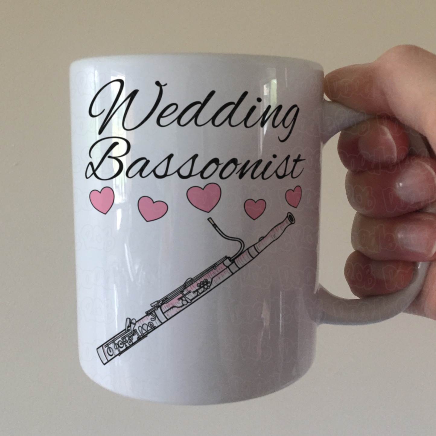 Bassoon Wedding Mug - Wedding Bassoonist - Woodwind Musician Gift