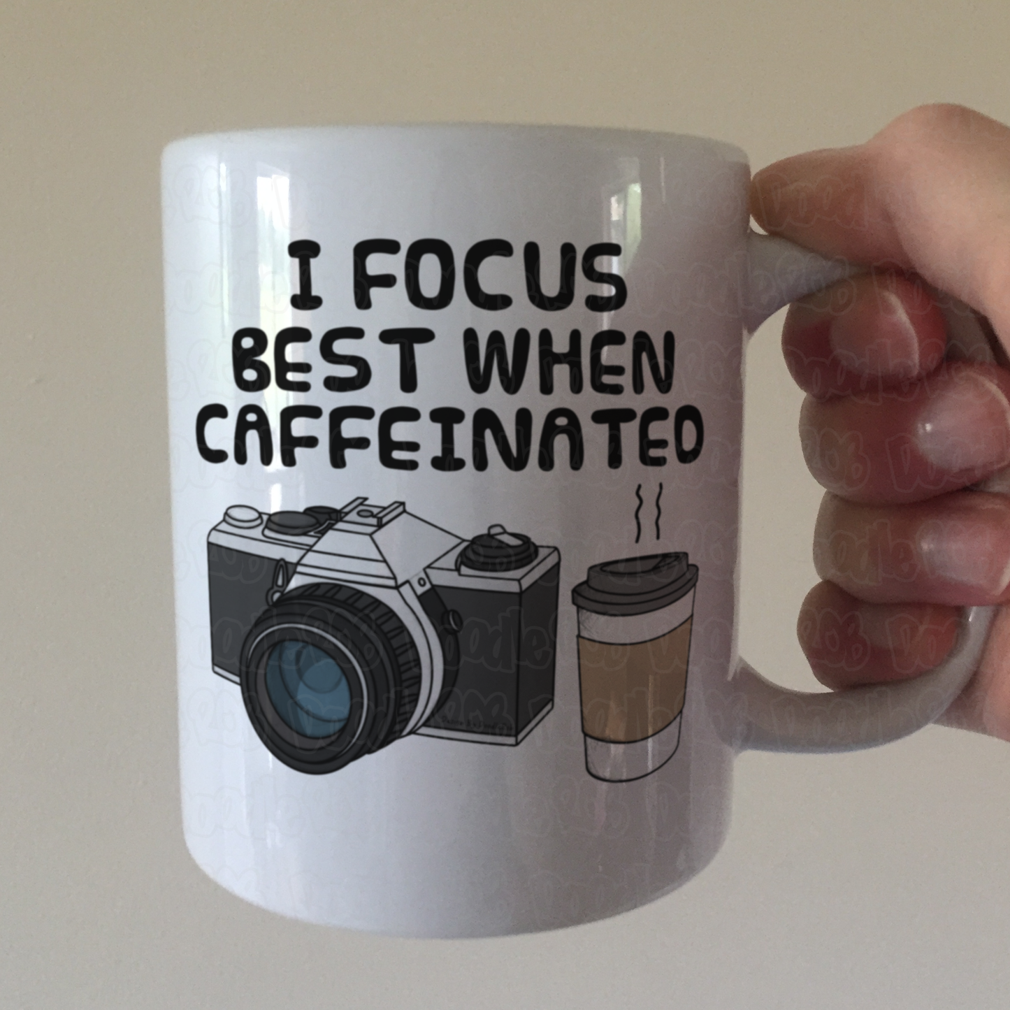 Camera Photographer Coffee Mug - I Focus Best When Caffeinated - Funny Photography Gift