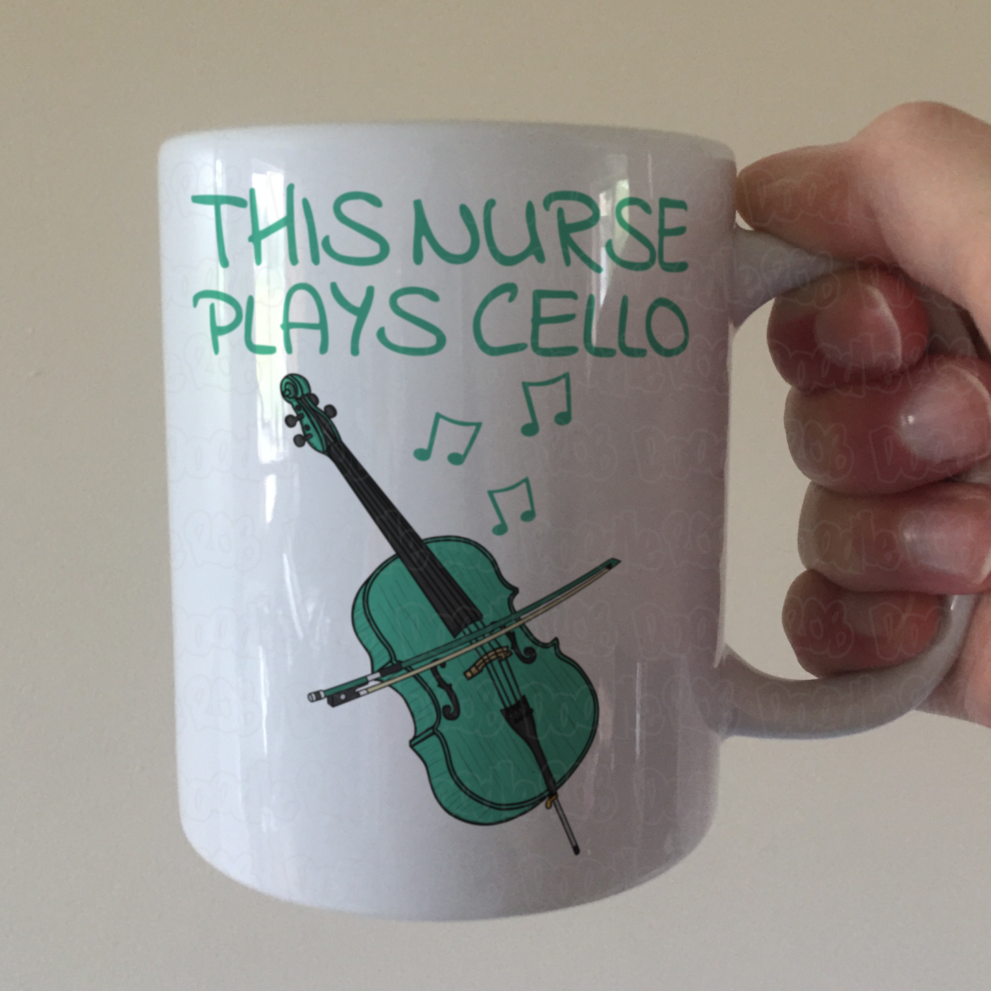 Nurse Cello Mug - This Nurse Plays Cello - Cellist Gift For Nurse