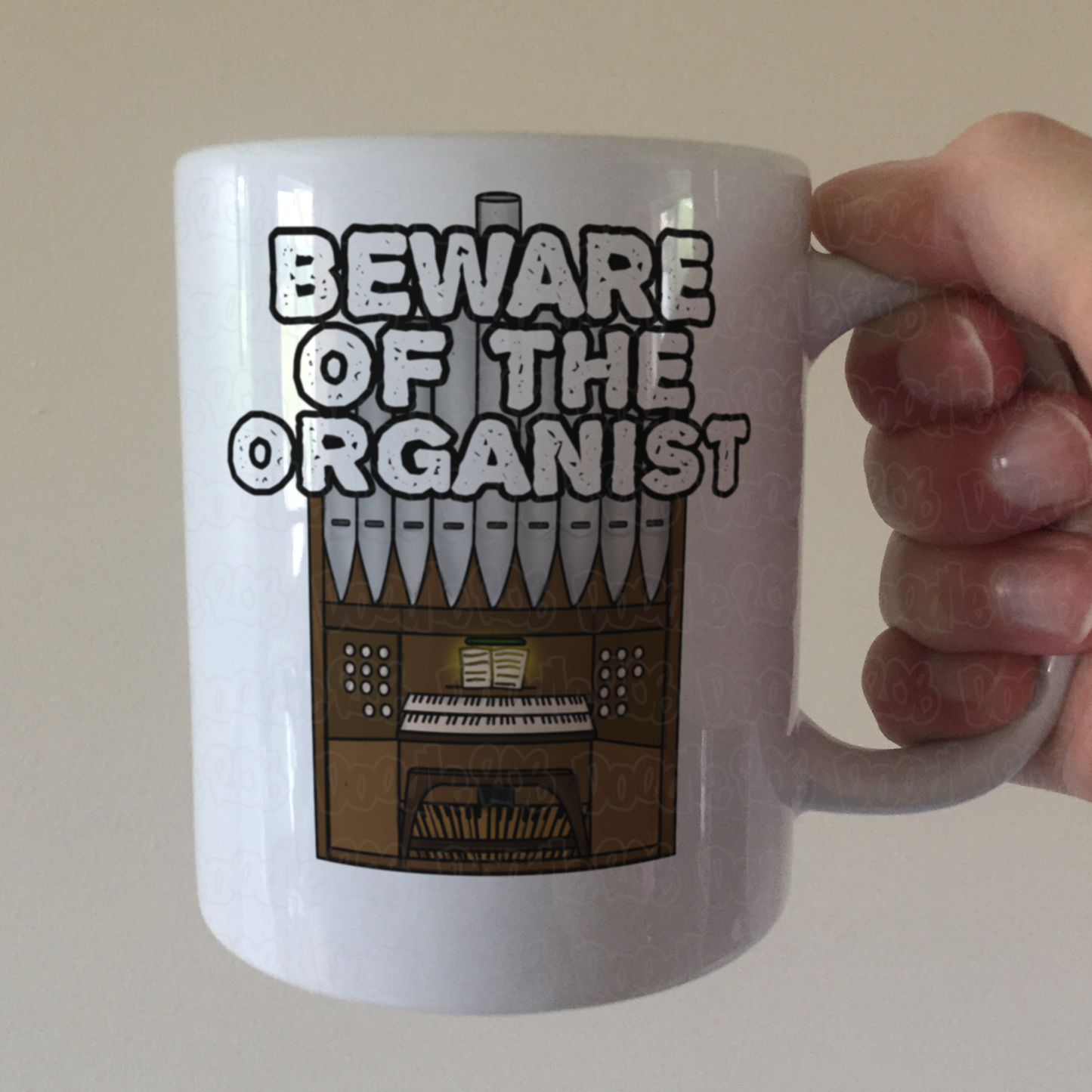 Church Organist Mug - Beware Of The Organist - Funny Church Organ Gift