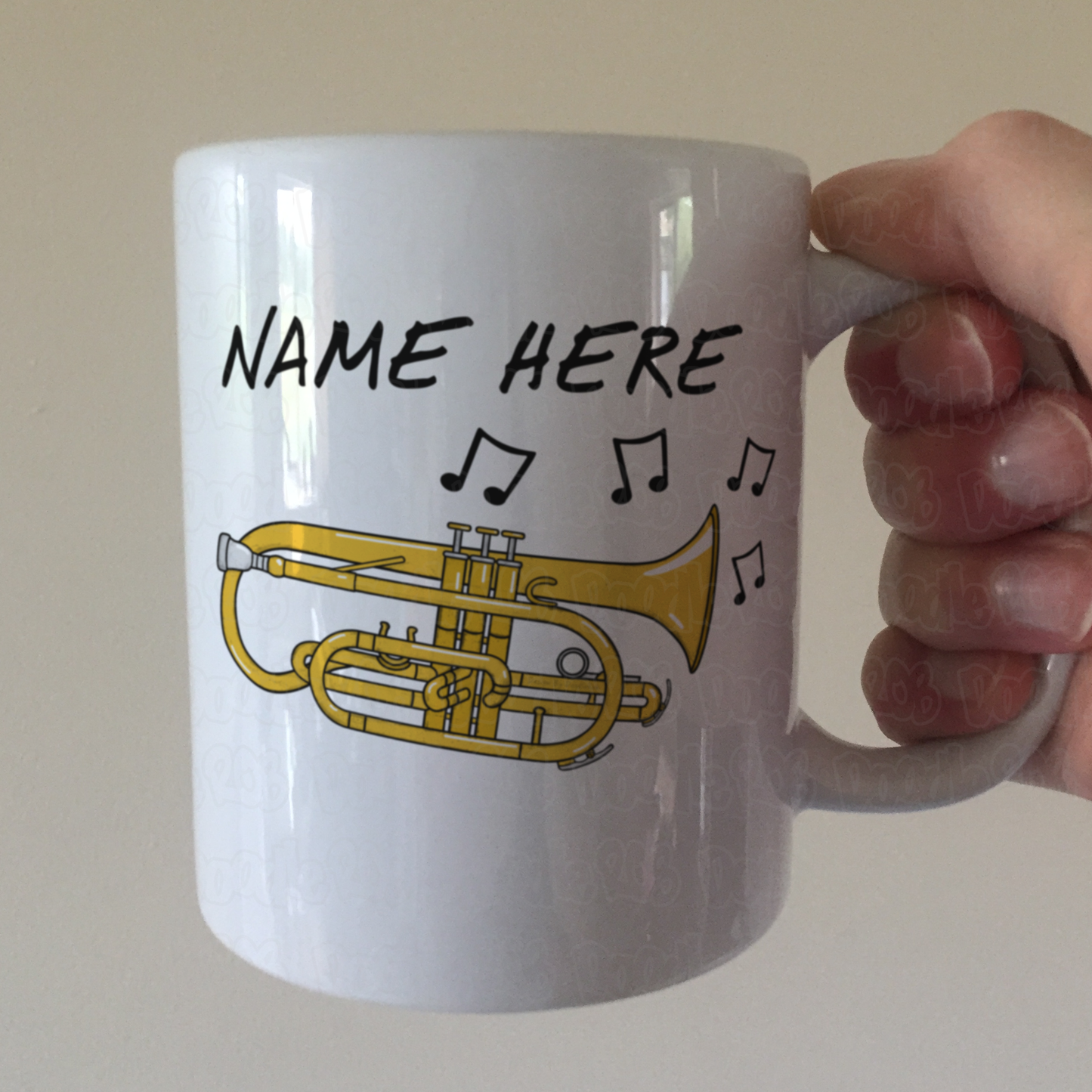 Cornet Personalised Mug - Gift For Brass Musician