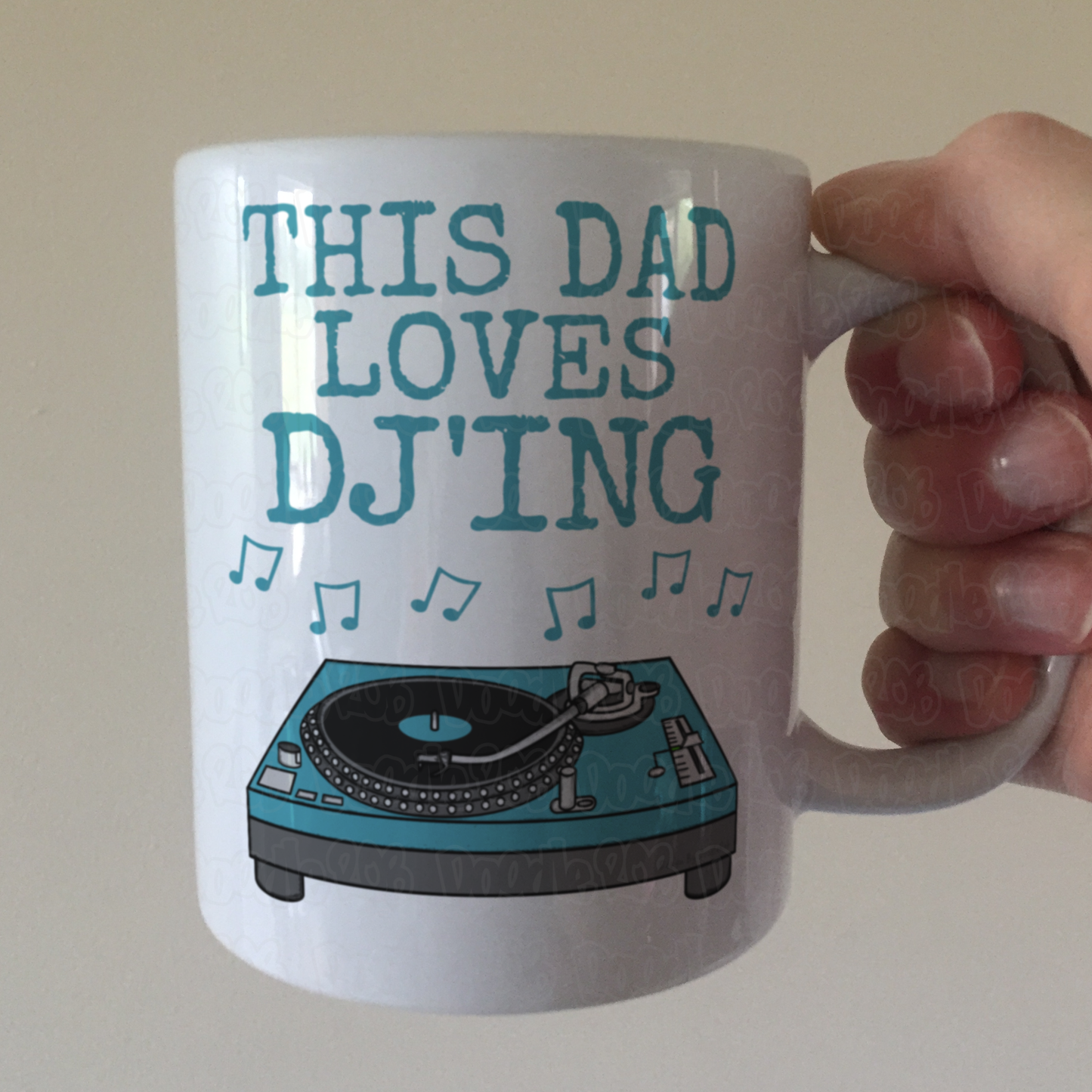 DJ Father's Day Mug - This Dad Loves DJ'ing - Music Producer Musician Gift
