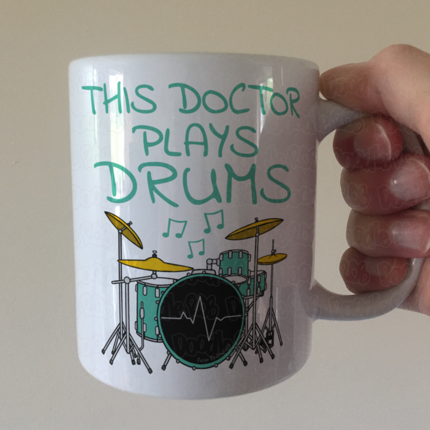 Doctor Drummer Mug - This Doctor Plays Drums - Musician Gift For Doctor