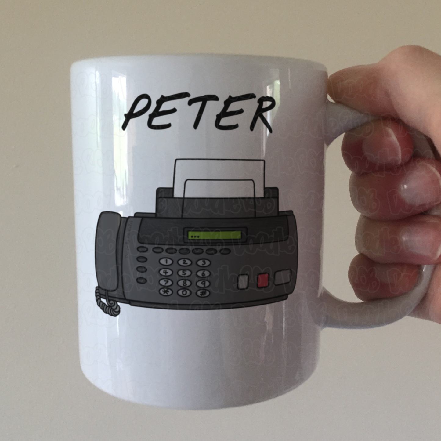 Fax Machine Personalised Mug - Funny Custom Gift For Coworker