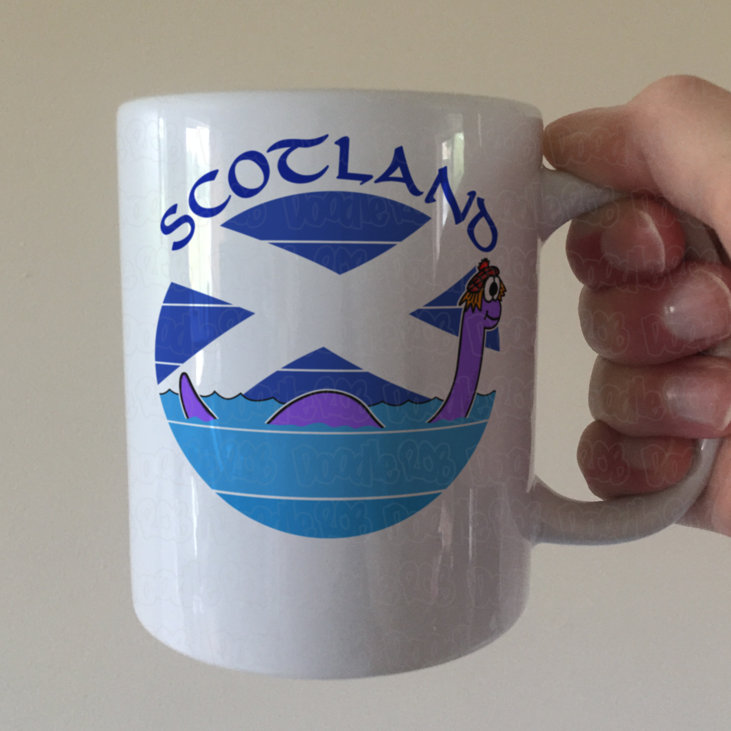 Funny Loch Ness Monster Mug - Scottish Mug For Kids - St Andrew's Day Gift - Scotland Mug