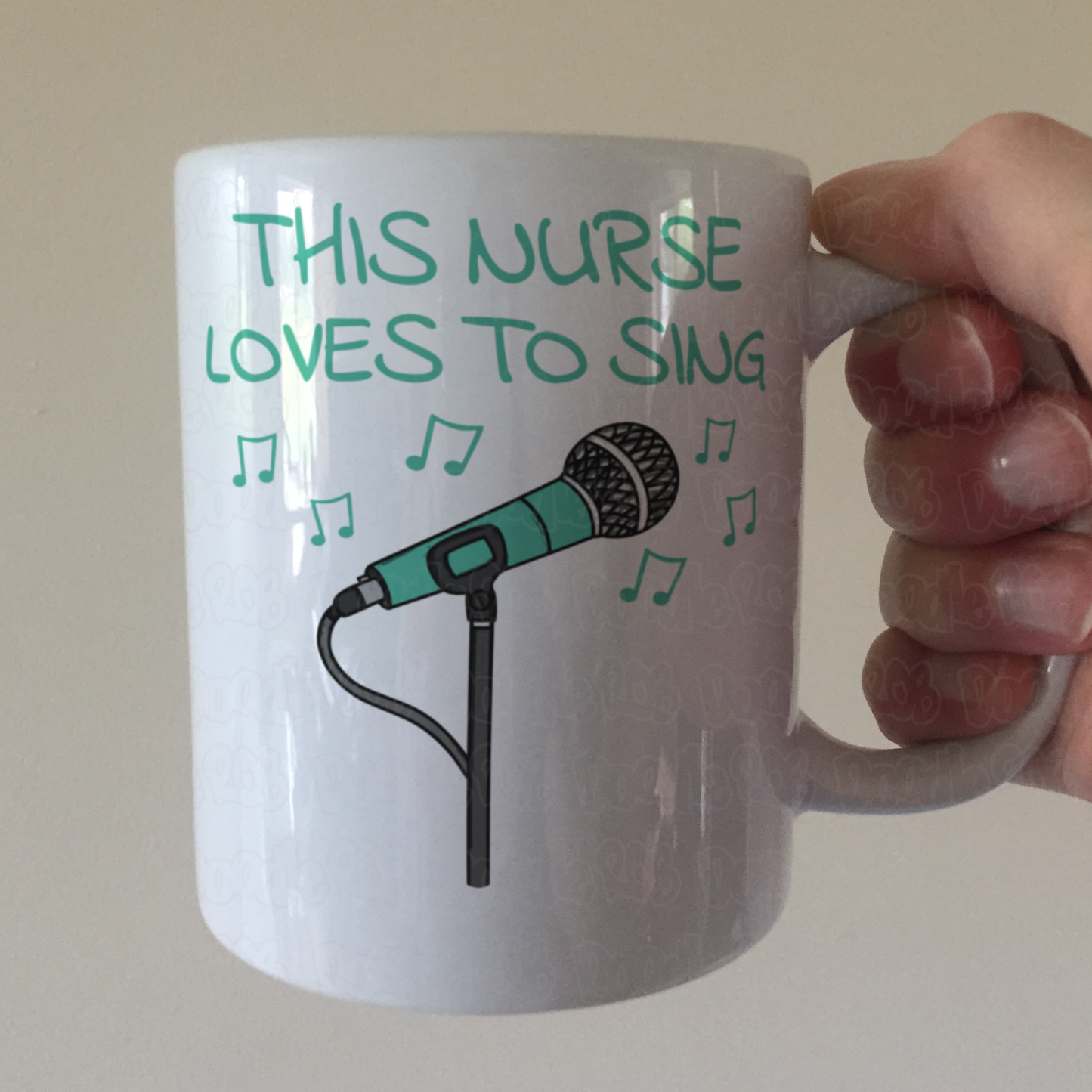 Nurse Singer Mug - This Nurse Loves To Sing - Musician Gift For Nurse