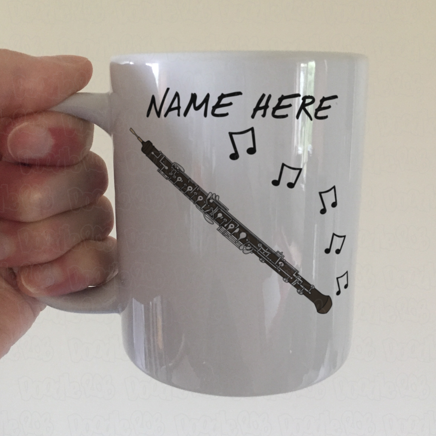 Oboe Personalised Mug - Oboist Custom Mug - Oboe Teacher Gift