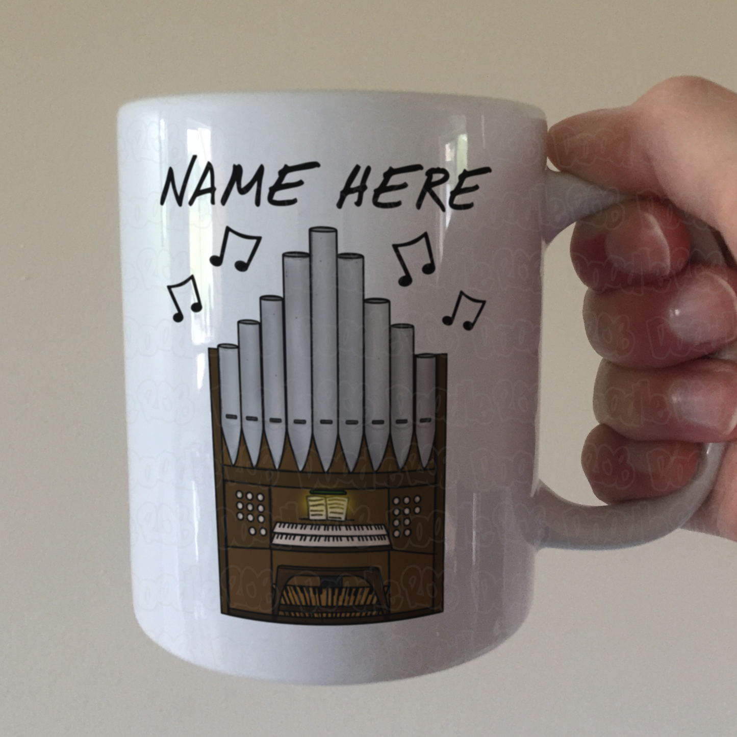 Church Organist Personalised Mug - Church Organ Mug - Organ Teacher Gift