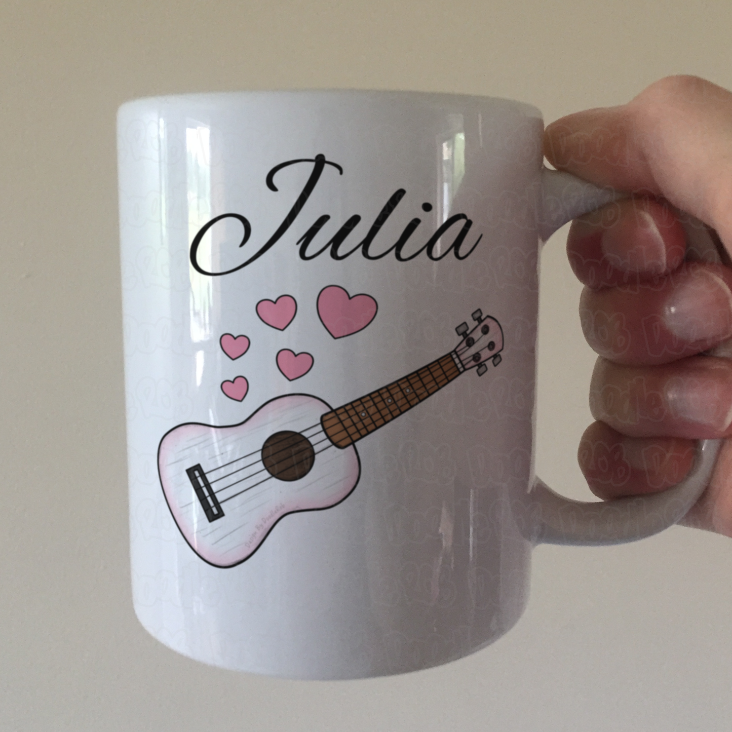 Ukulele Wedding Personalised Mug - Uke Player Musician Custom Gift