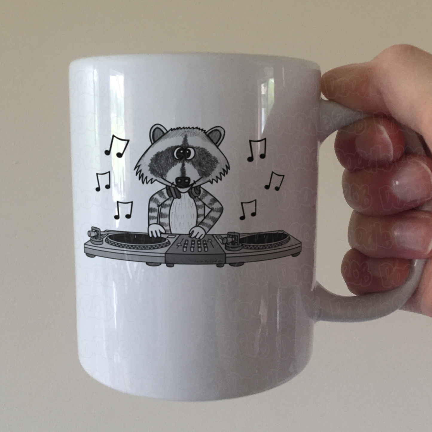 Raccoon DJ Mug - Gift For Music Producer - Funny Musician Mug For Animal Lover