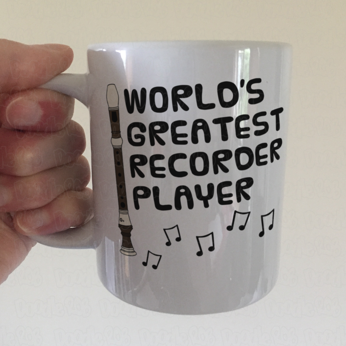 Recorder Player Mug - World's Greatest Recorder Player - Music Teacher Gift