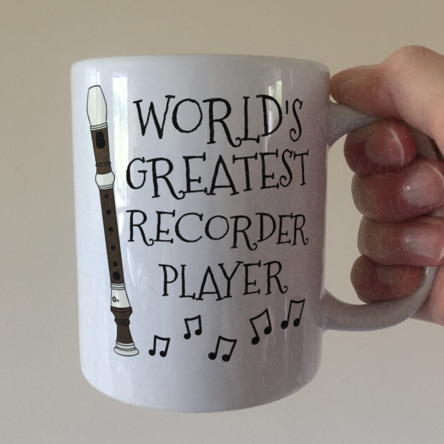 Recorder Player Mug - World's Greatest Recorder Player - Music Teacher Gift