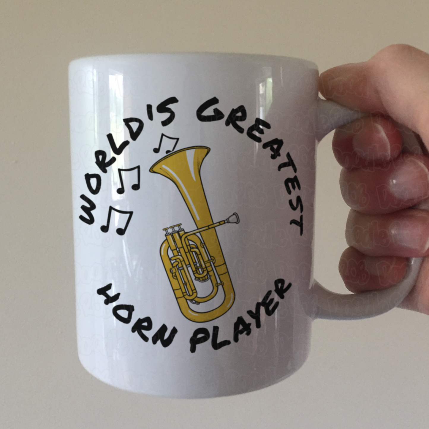 Tenor Horn Mug - World's Greatest Horn Player - Brass Musician Gift