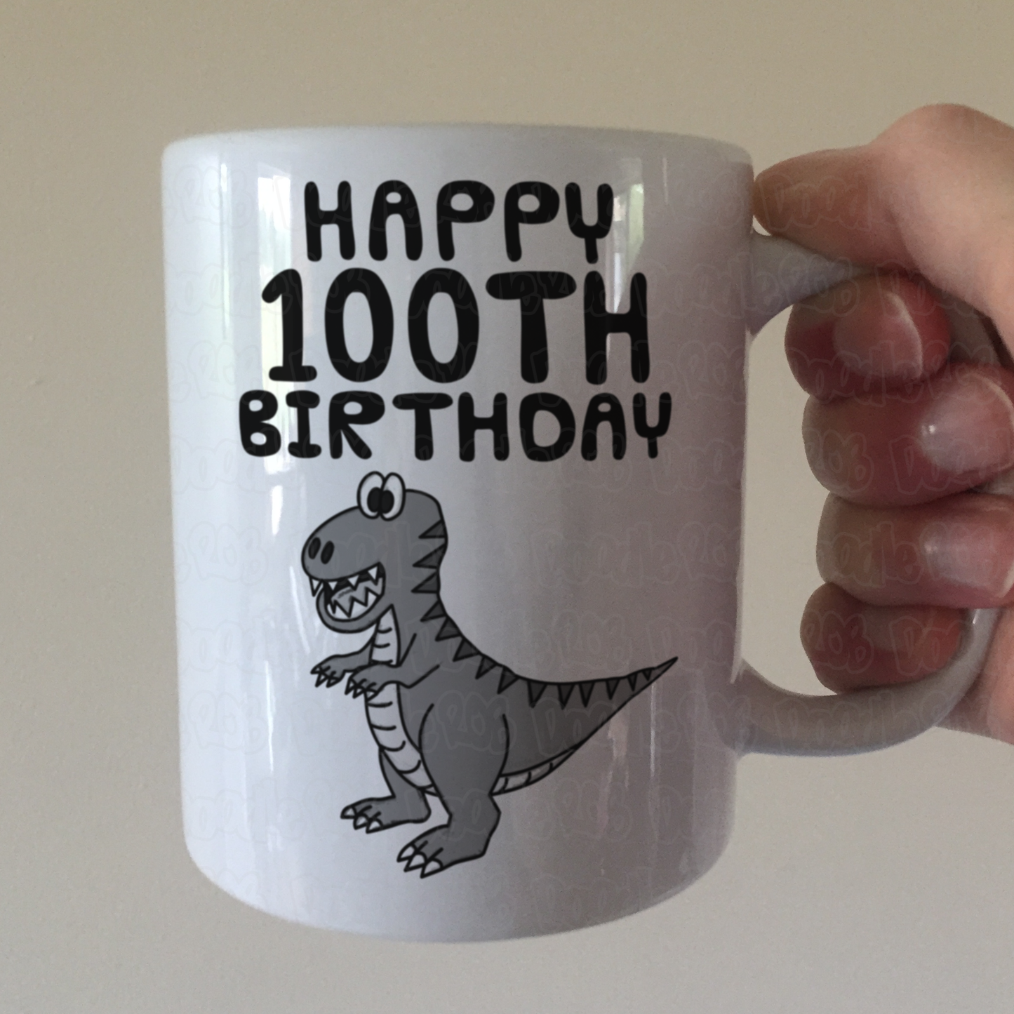 Funny 100th Birthday Mug - Dinosaur Mug - 100th Birthday Gift For Him