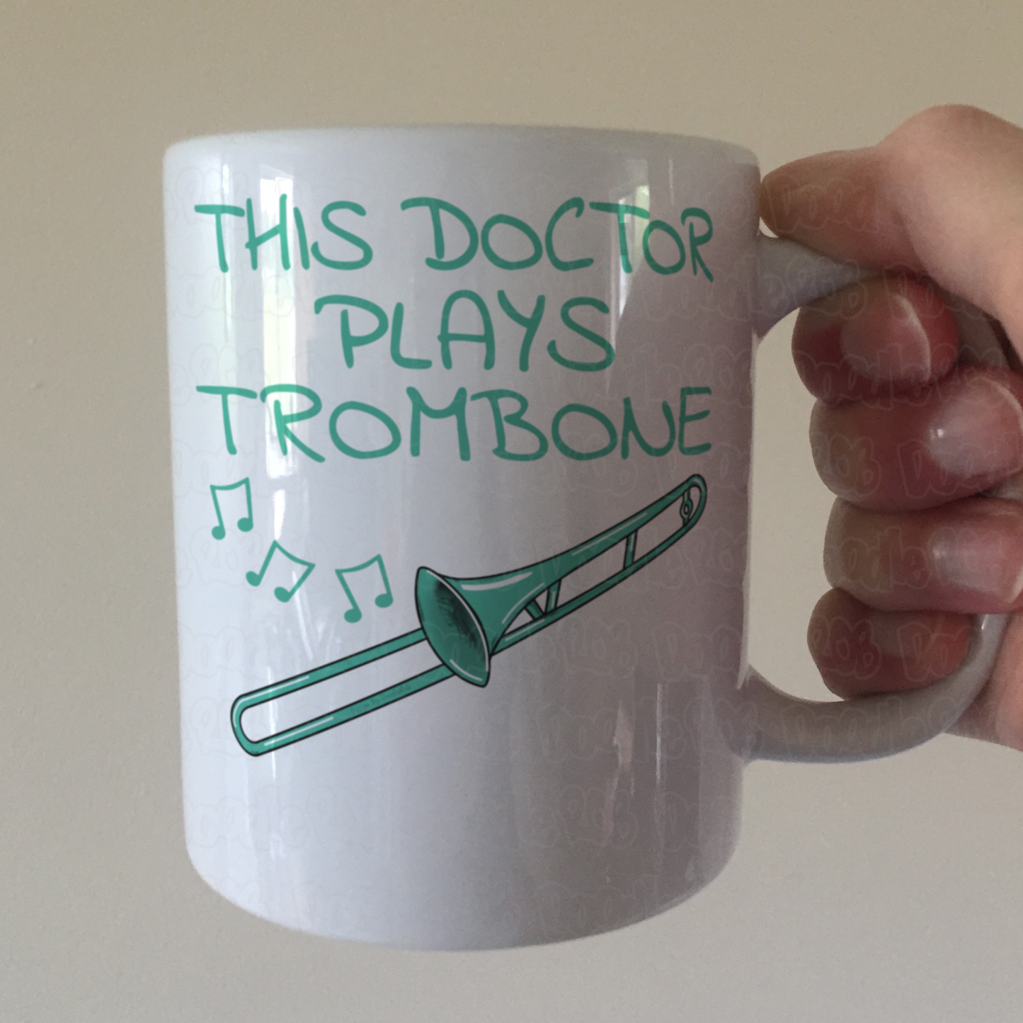Doctor Trombone Mug - This Doctor Plays Trombone - Trombonist Gift For Doctor - Brass Musician Gift