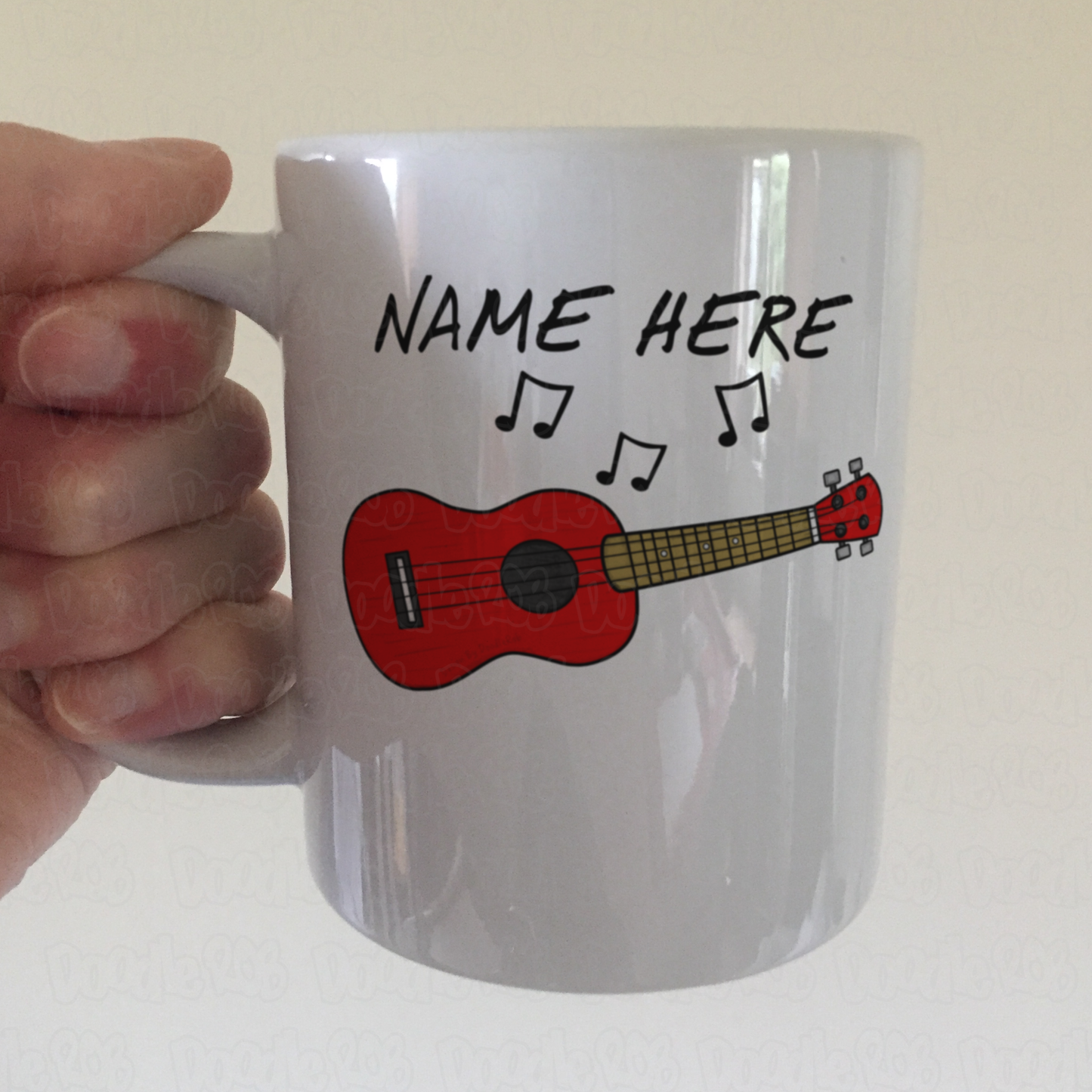 Ukulele Personalised Mug - Ukulelist Custom Mug - Music Teacher Gift