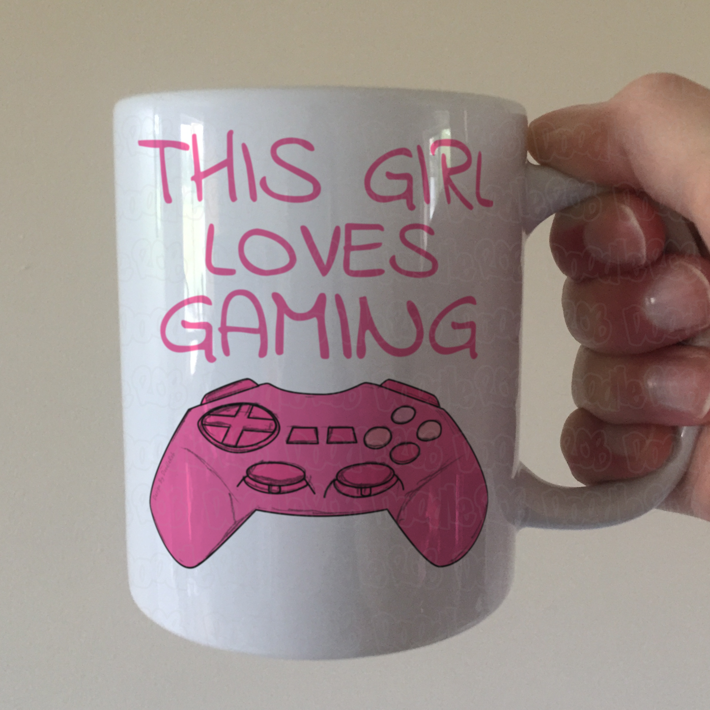 Female Video Gamer Mug - This Girl Loves Gaming - Video Gaming Gift For Her