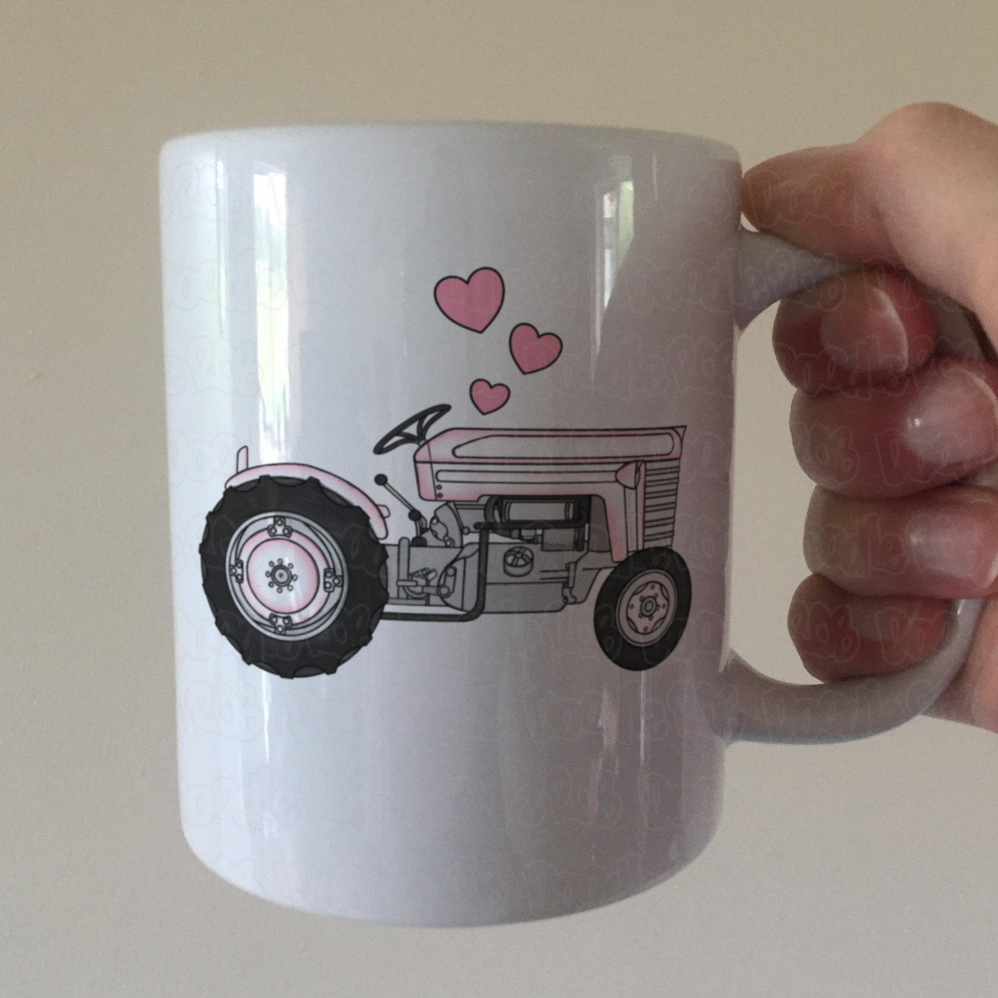 Vintage Tractor Wedding Mug - Gift For Farmer