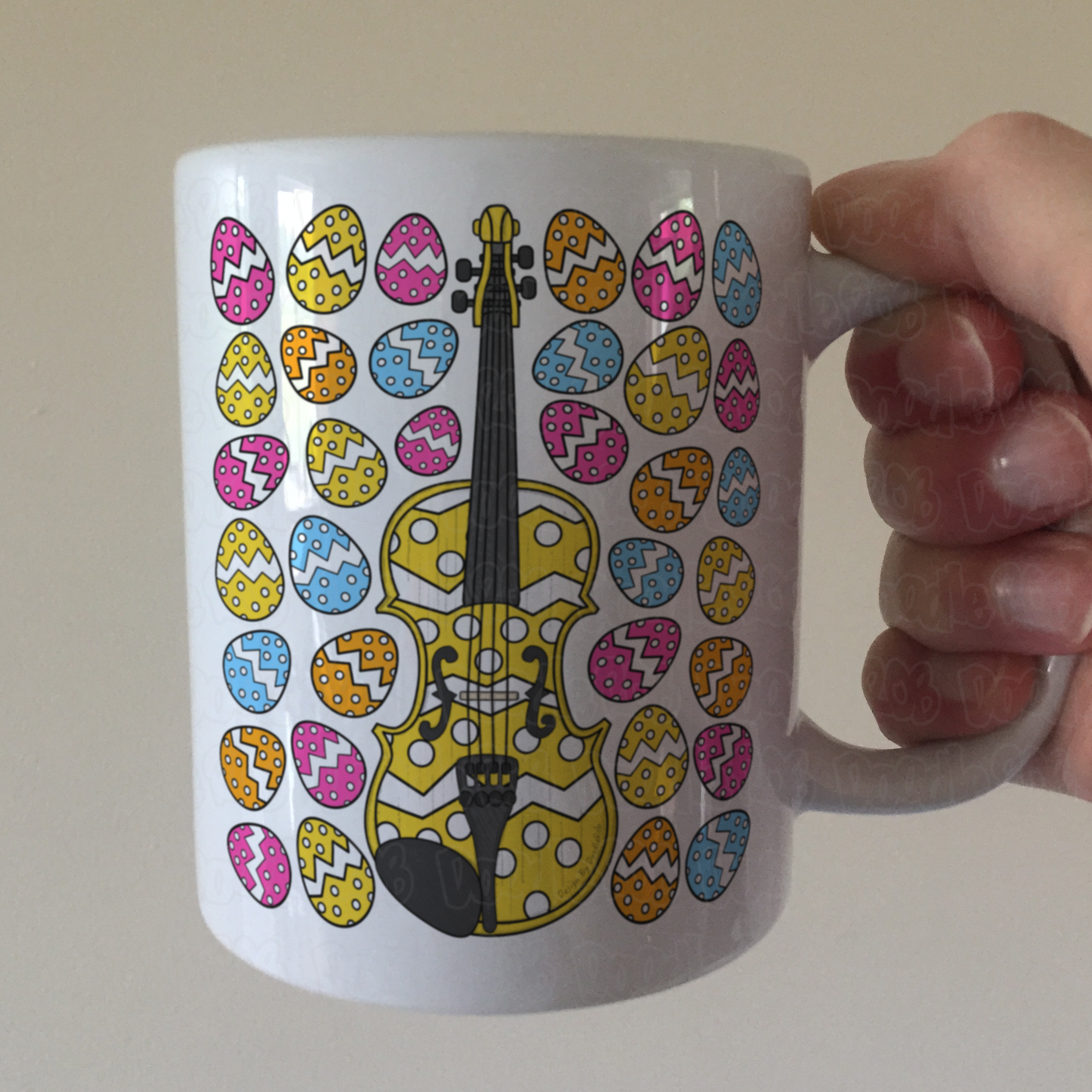 Easter Violin Mug - Violinist Mug - Easter Musician Gift