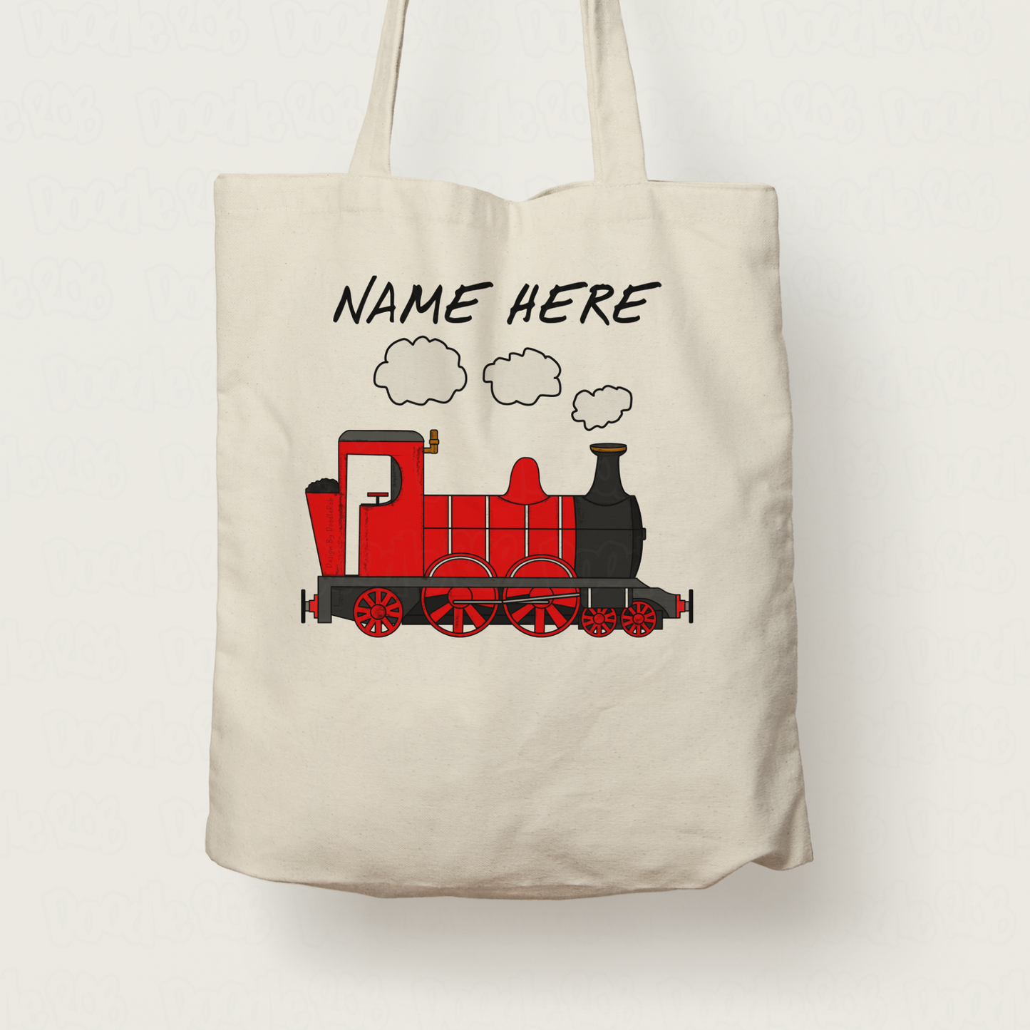 Steam Train Custom Tote Bag - Personalised Railway Gift - Steam Locomotive Gift
