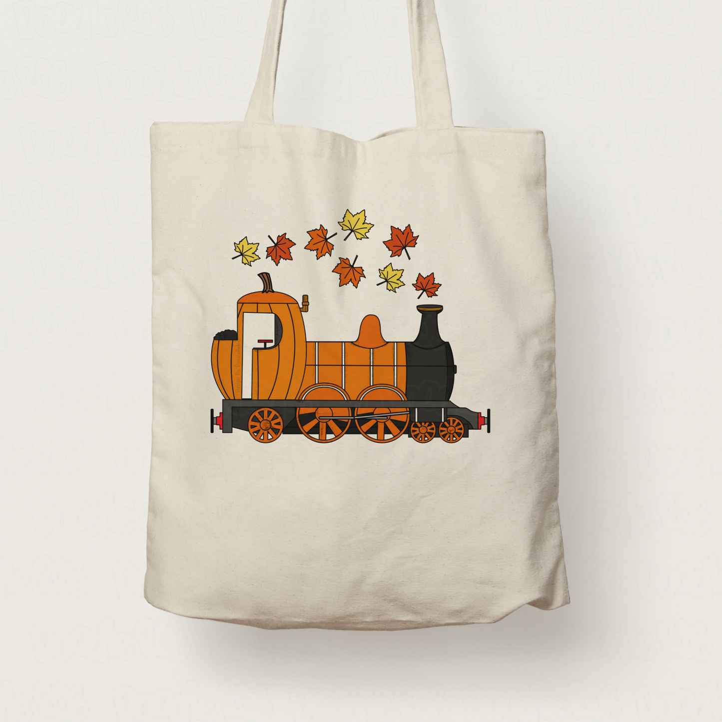 Autumn Steam Train Tote Bag - Railway Enthusiast Gift - Halloween Alternative Gift