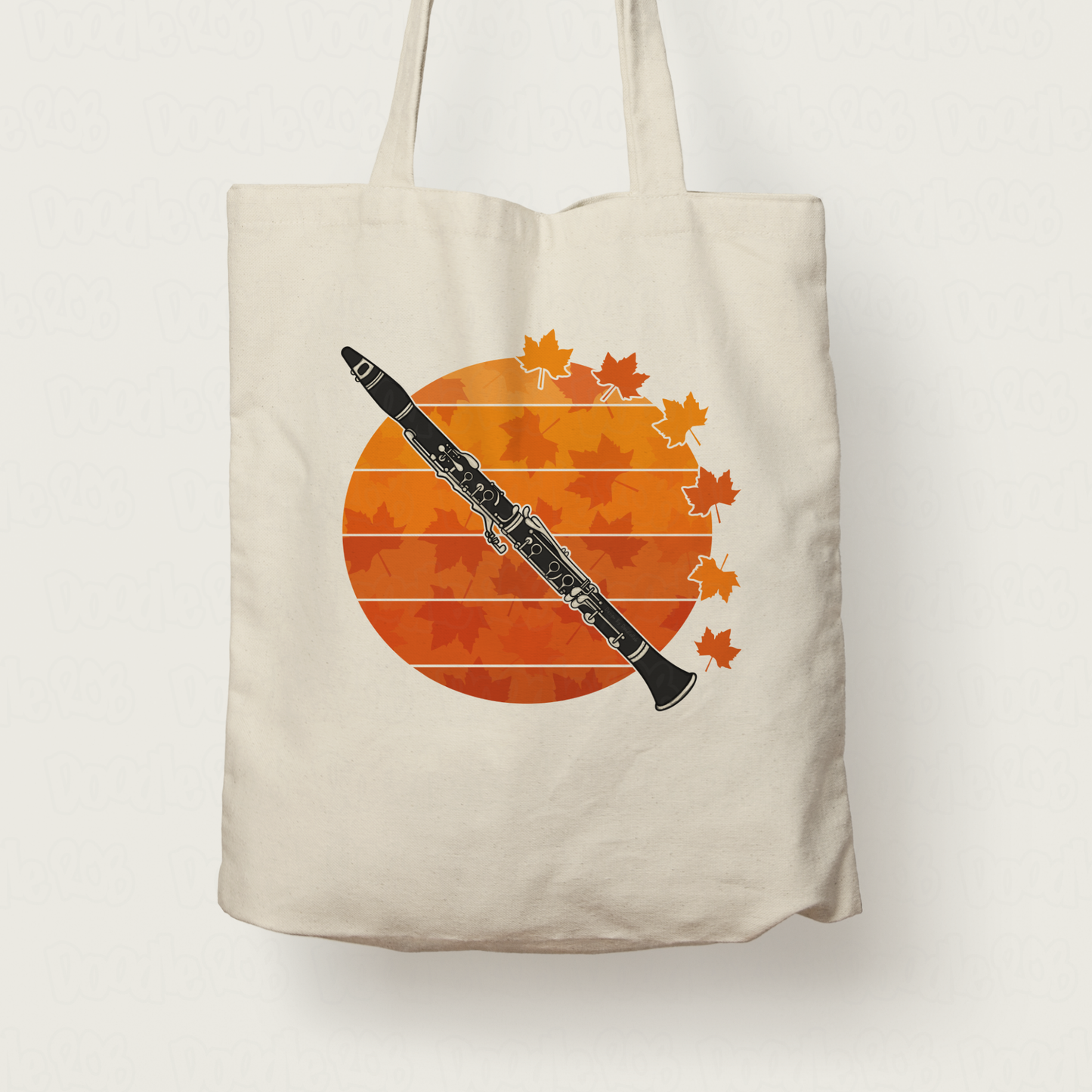 Autumn Clarinet Tote Bag - Gift For Clarinetist - Woodwind Musician Gift