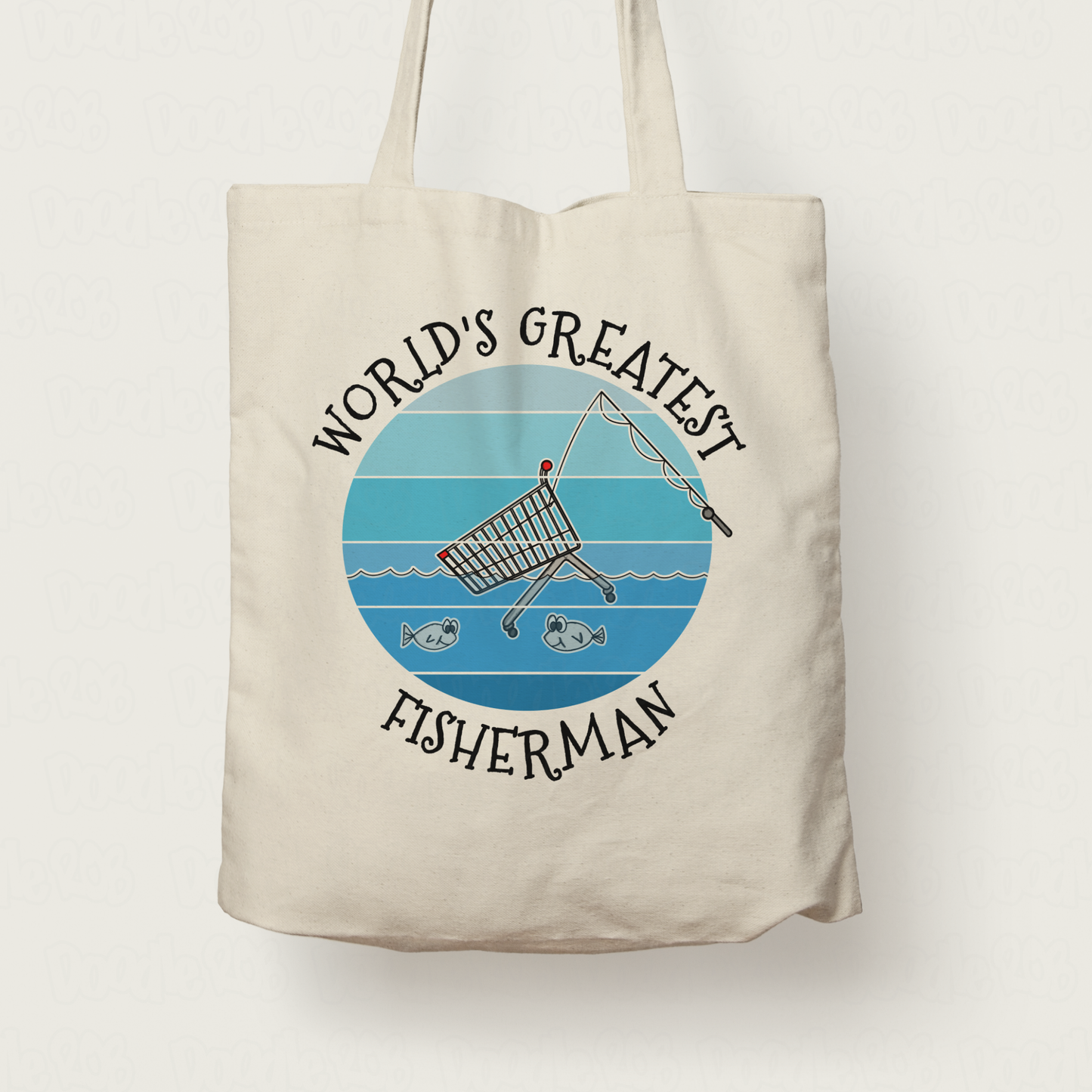 Funny Fishing Tote Bag - World's Greatest Fisherman - Fishing Trip Gift For Him