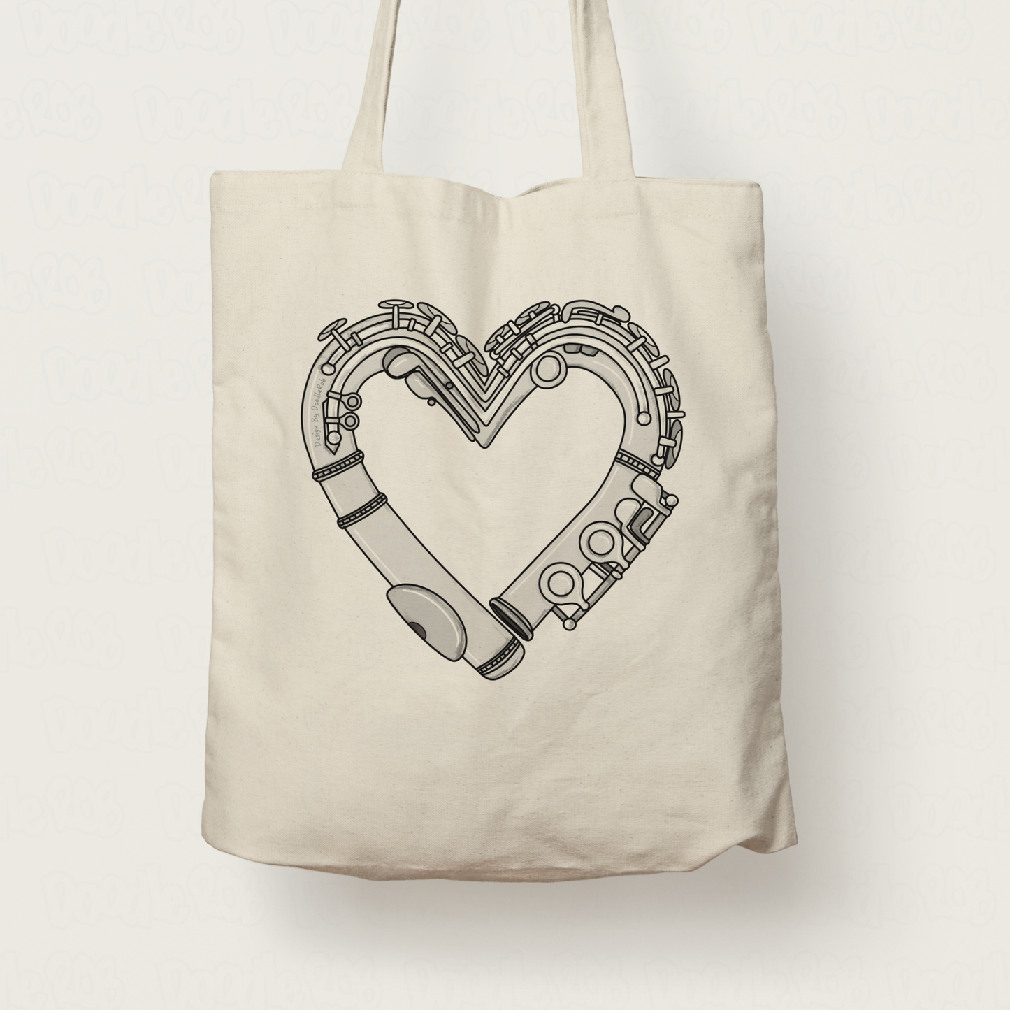 Flautist Tote Bag - Flute Gift For Her - Gift For Flute Teacher - Woodwind Musician Gift