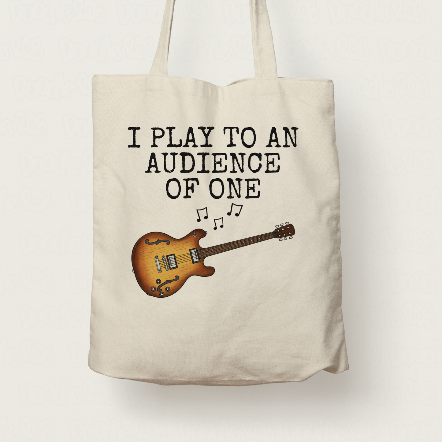 Church Guitarist Tote Bag (Electric Guitar) - I Play To An Audience Of One - Worship Guitar Tote Bag