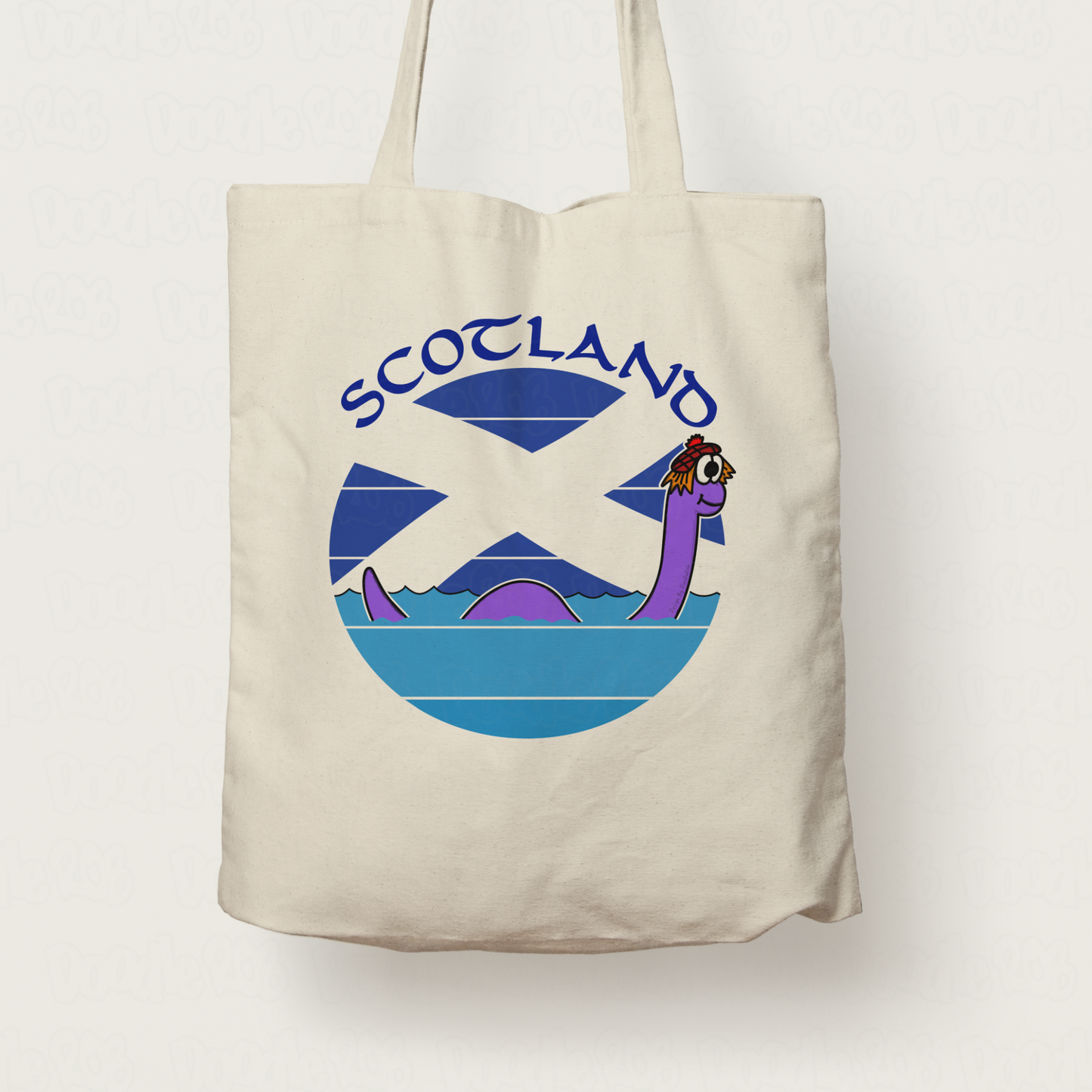 Loch Ness Monster Tote Bag - St Andrew's Day Gift - Funny Scotland Tote Bag