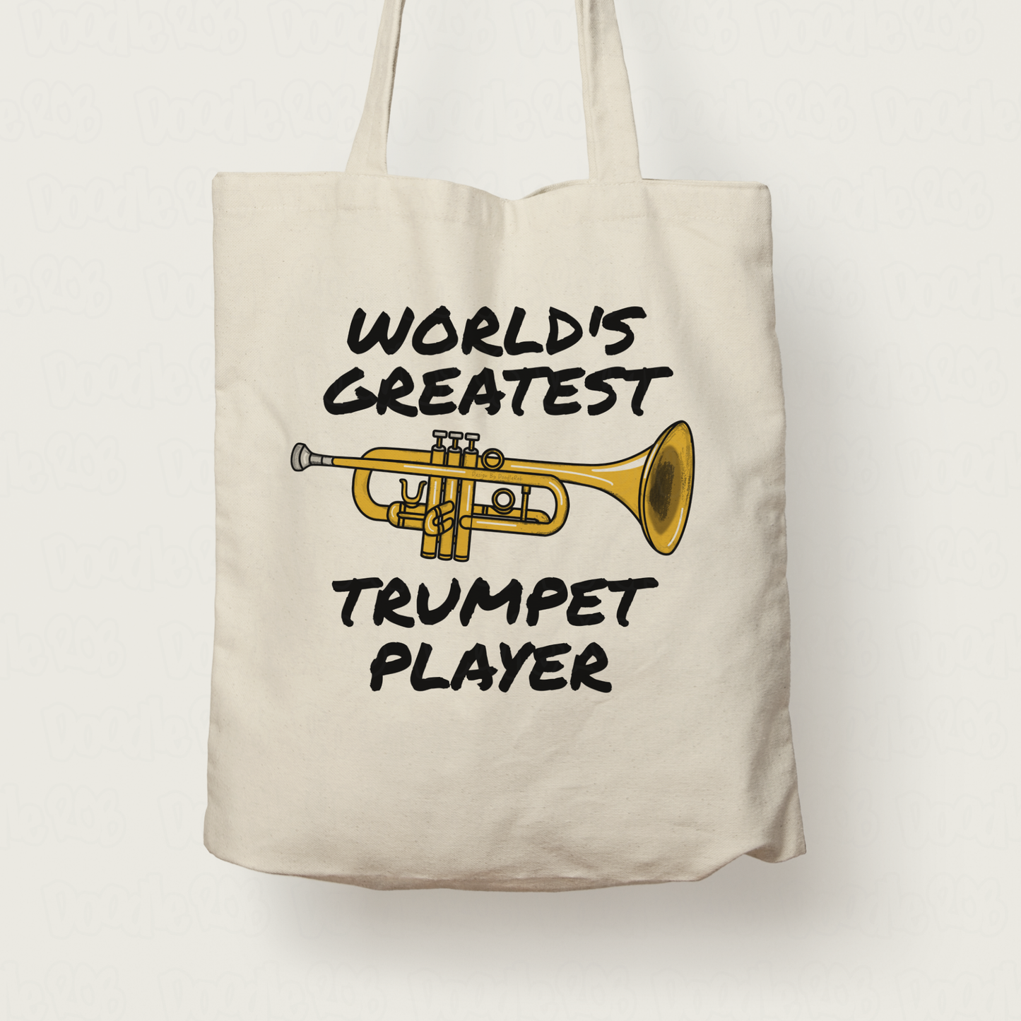 Trumpet Tote Bag - World's Greatest Trumpet Player - Gift For Trumpeter (USA)