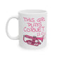 Girl's Cornet Mug - This Girl Plays Cornet - Female Cornetist - Brass Musician Gift For Her (USA)