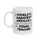 Piano Teacher Mug - World's Greatest Piano Teacher - Music Teacher Gift (USA)