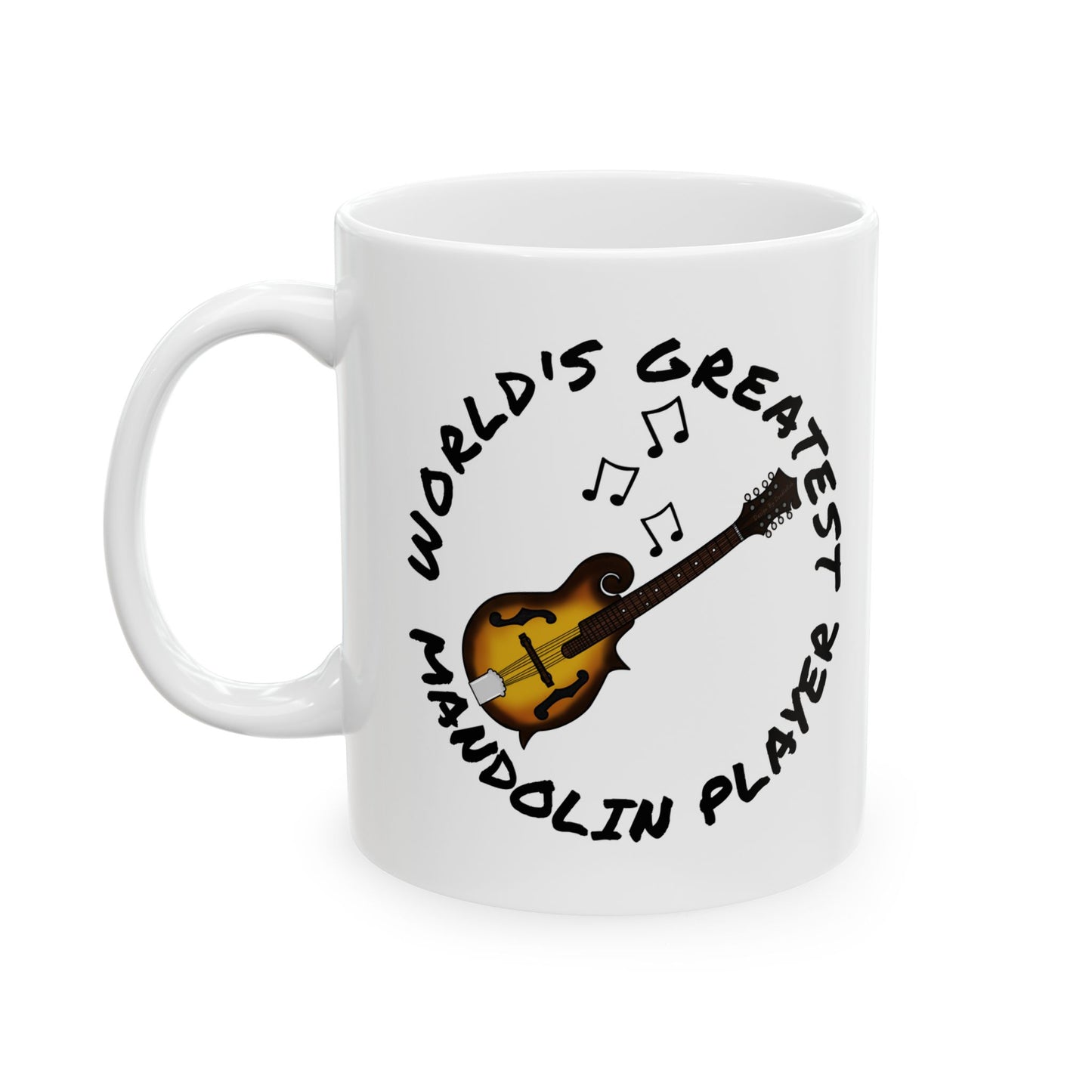 Mandolin Mug - World's Greatest Mandolin Player - Mandolinist Gift (USA)