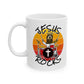 Christian Drummer Mug - Jesus Rocks - Drum Teacher Gift - Worship Drummer Mug (USA)